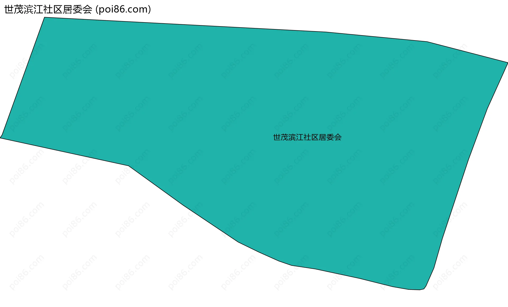 世茂滨江社区居委会边界地图