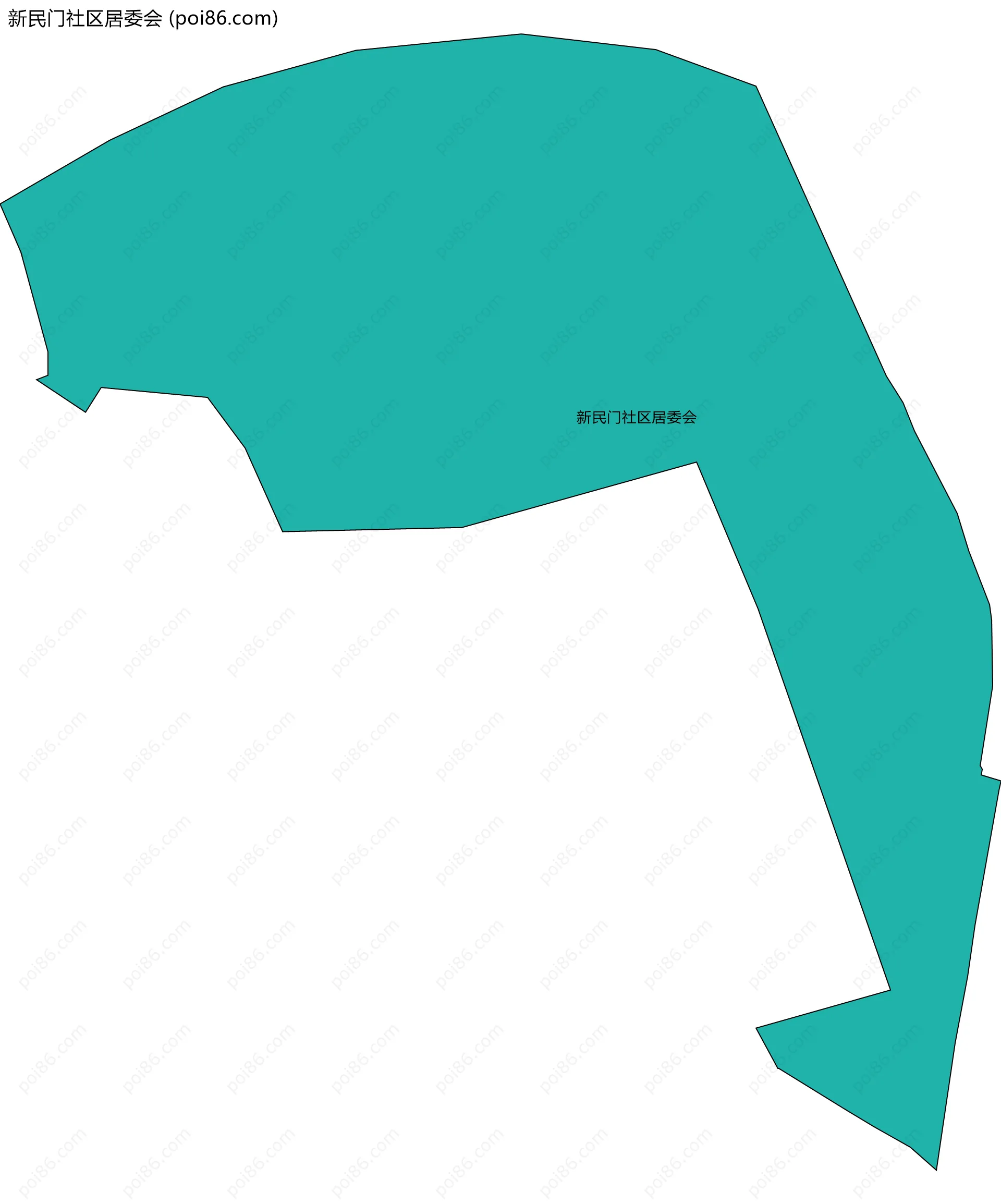 新民门社区居委会边界地图