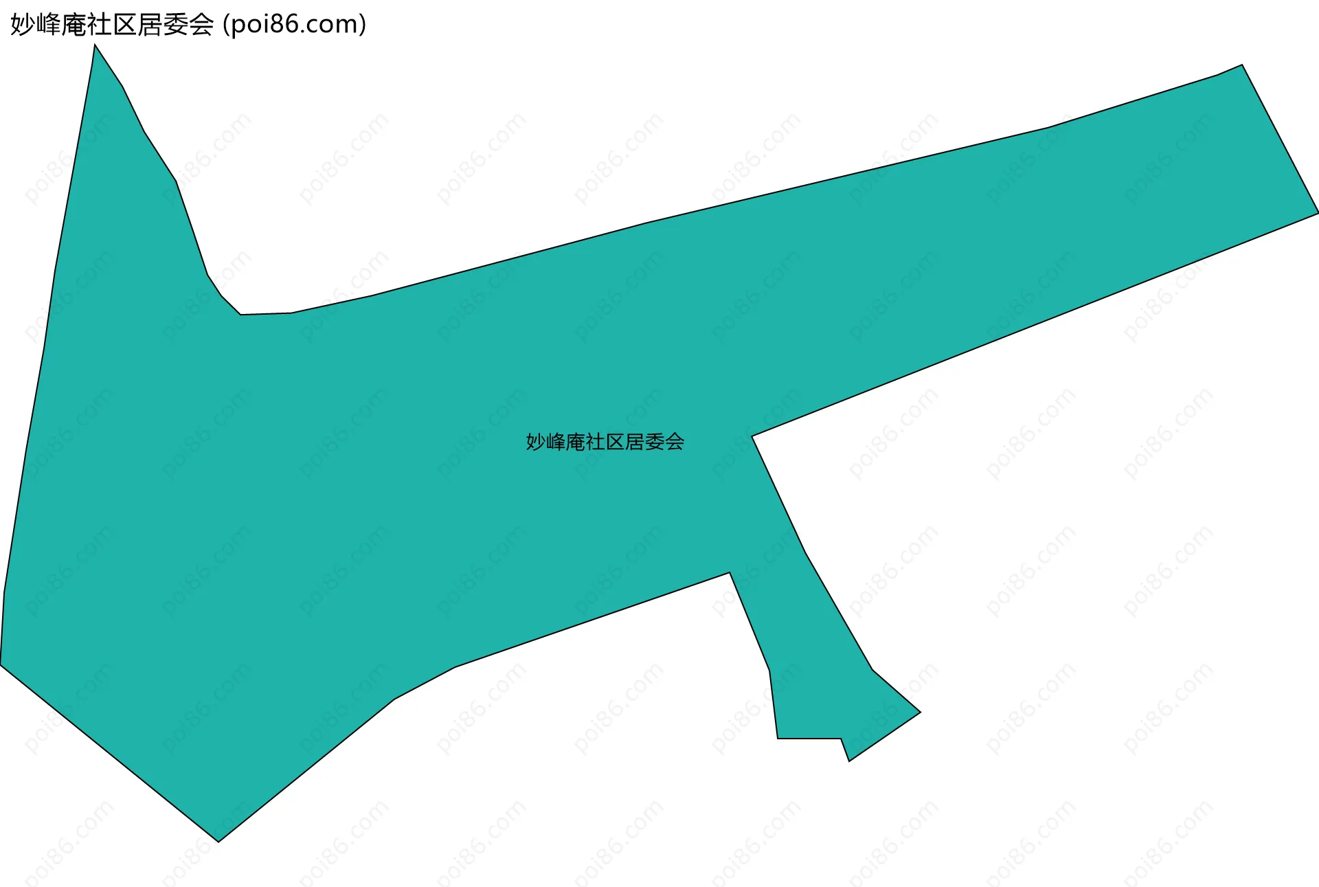妙峰庵社区居委会边界地图