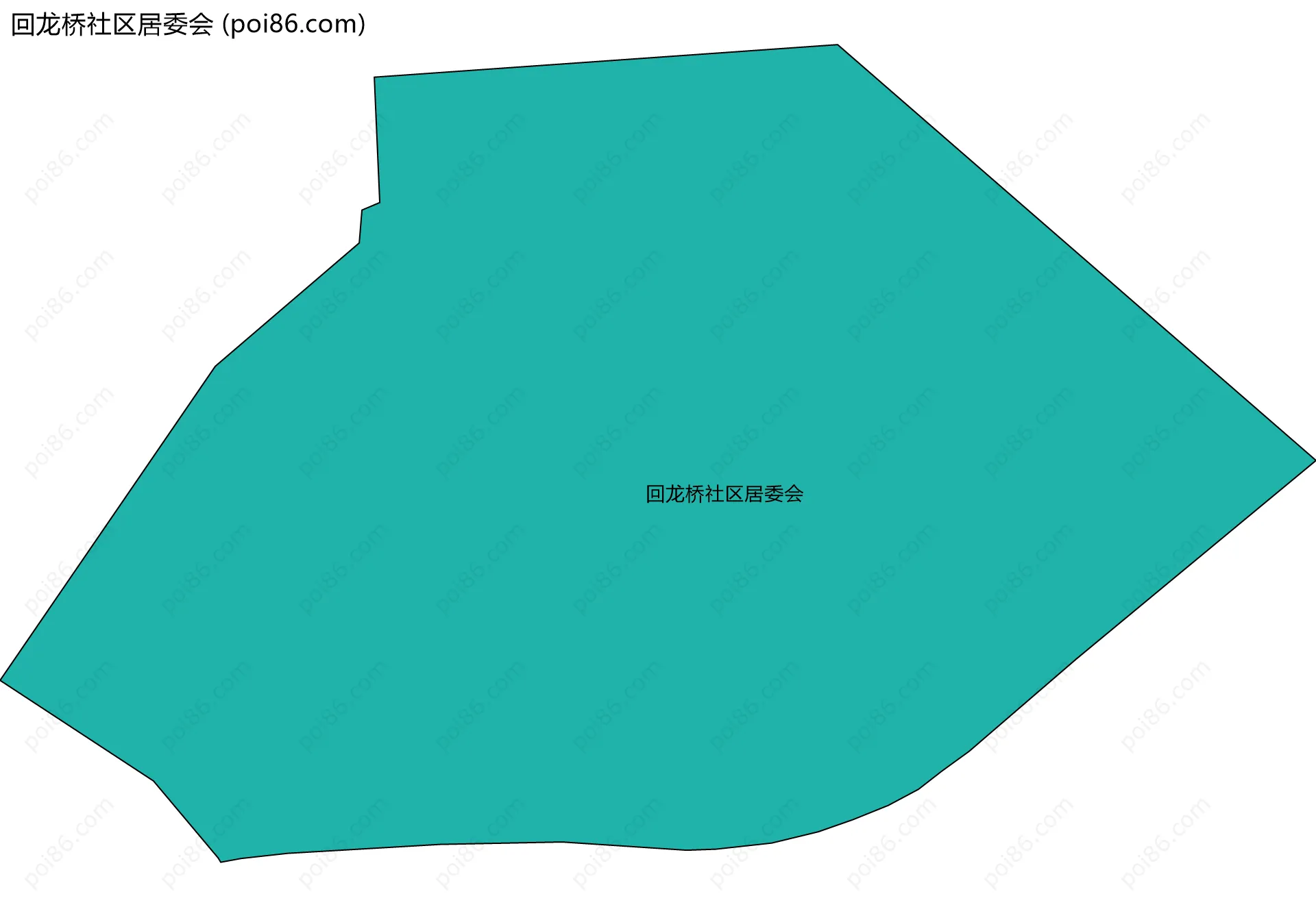 回龙桥社区居委会边界地图