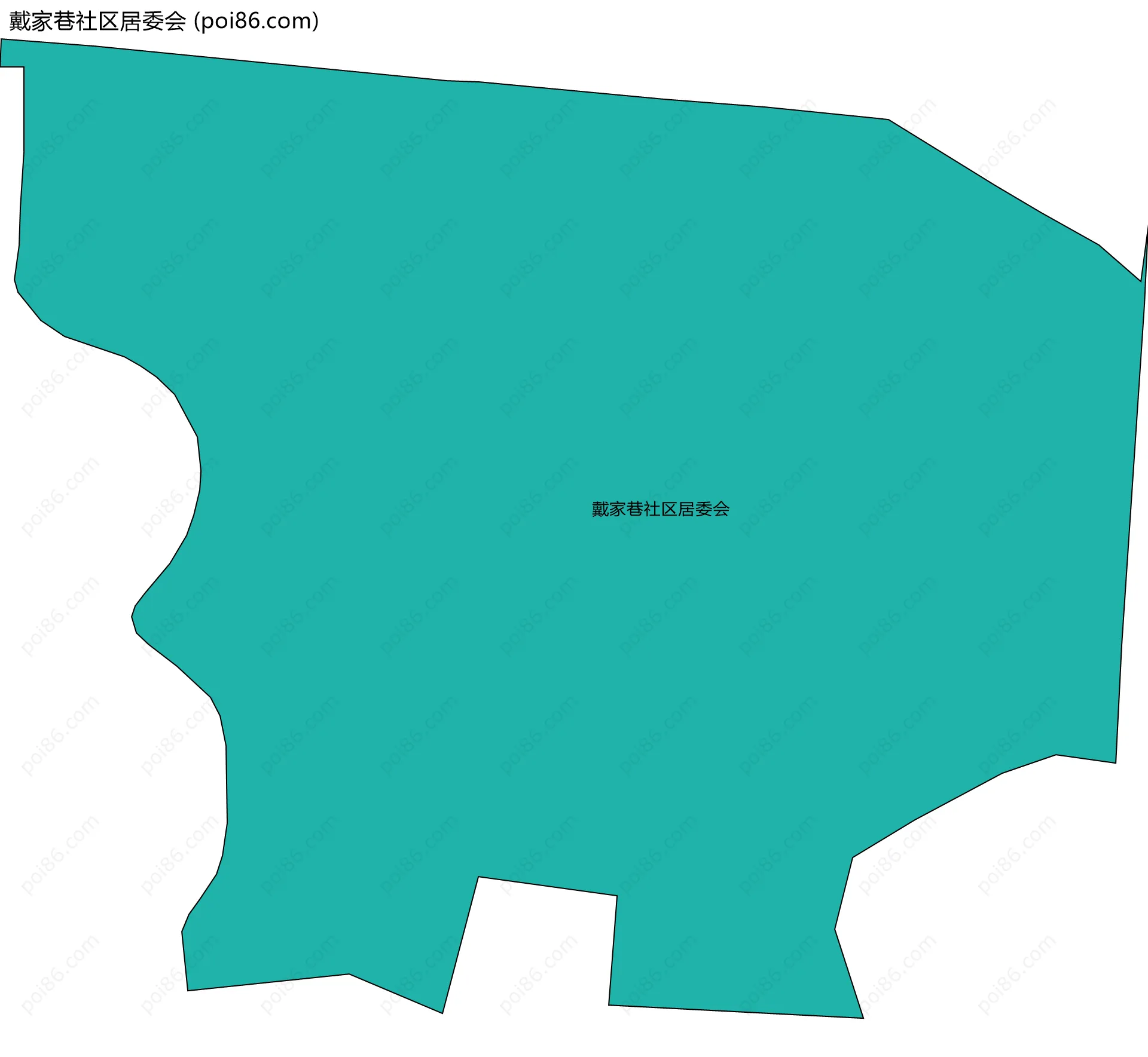 戴家巷社区居委会边界地图