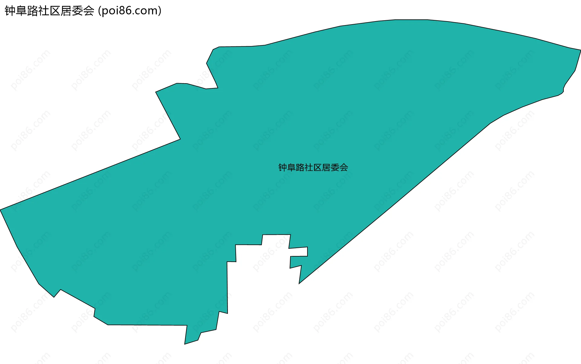 钟阜路社区居委会边界地图