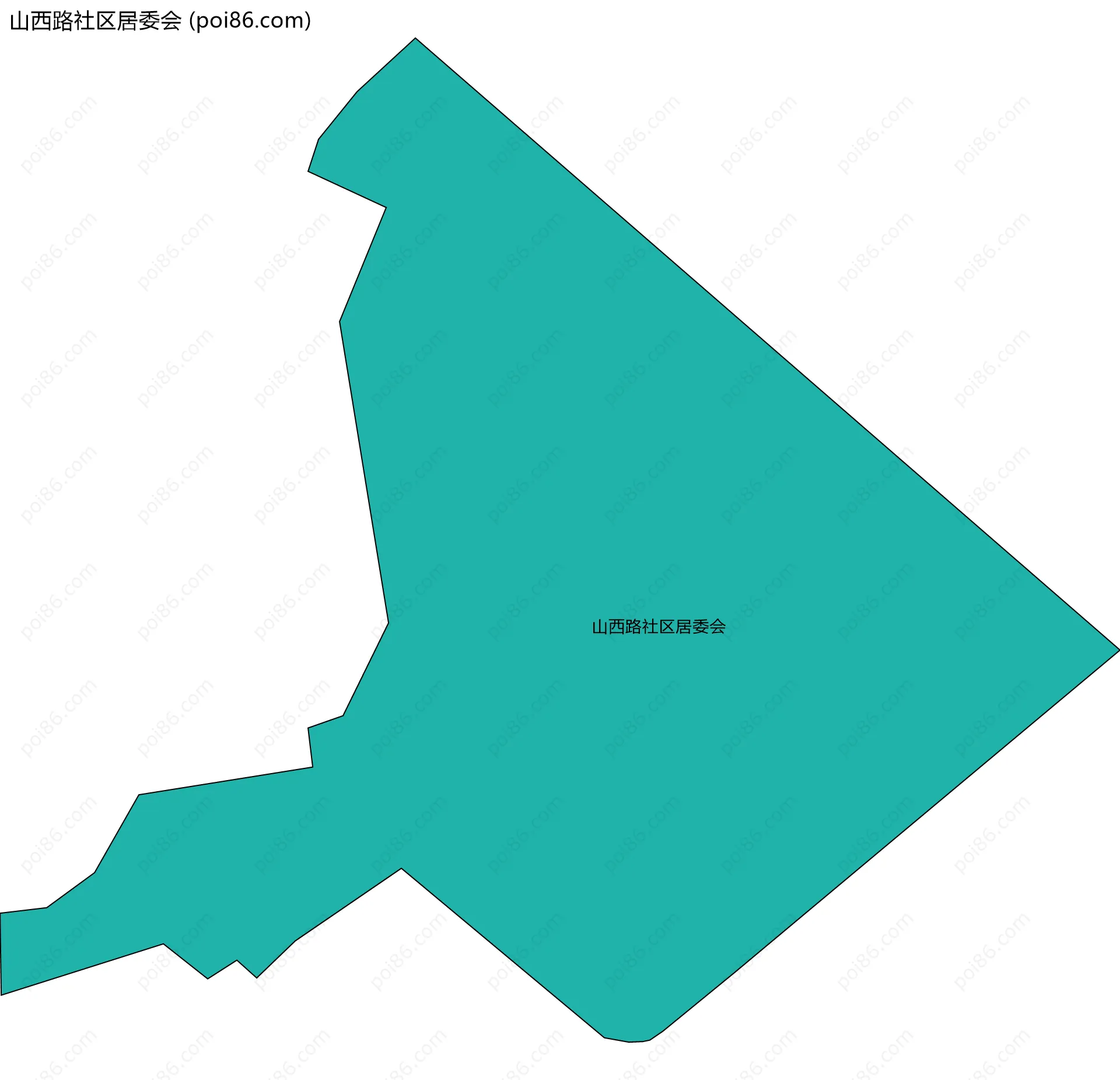 山西路社区居委会边界地图