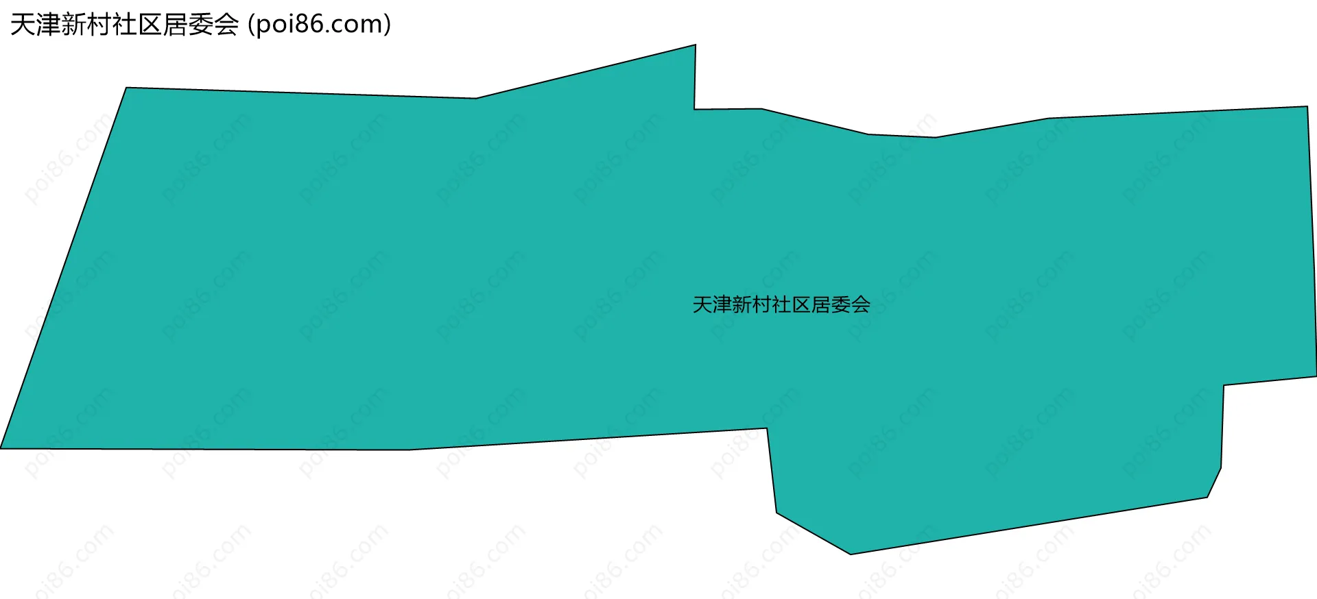 天津新村社区居委会边界地图