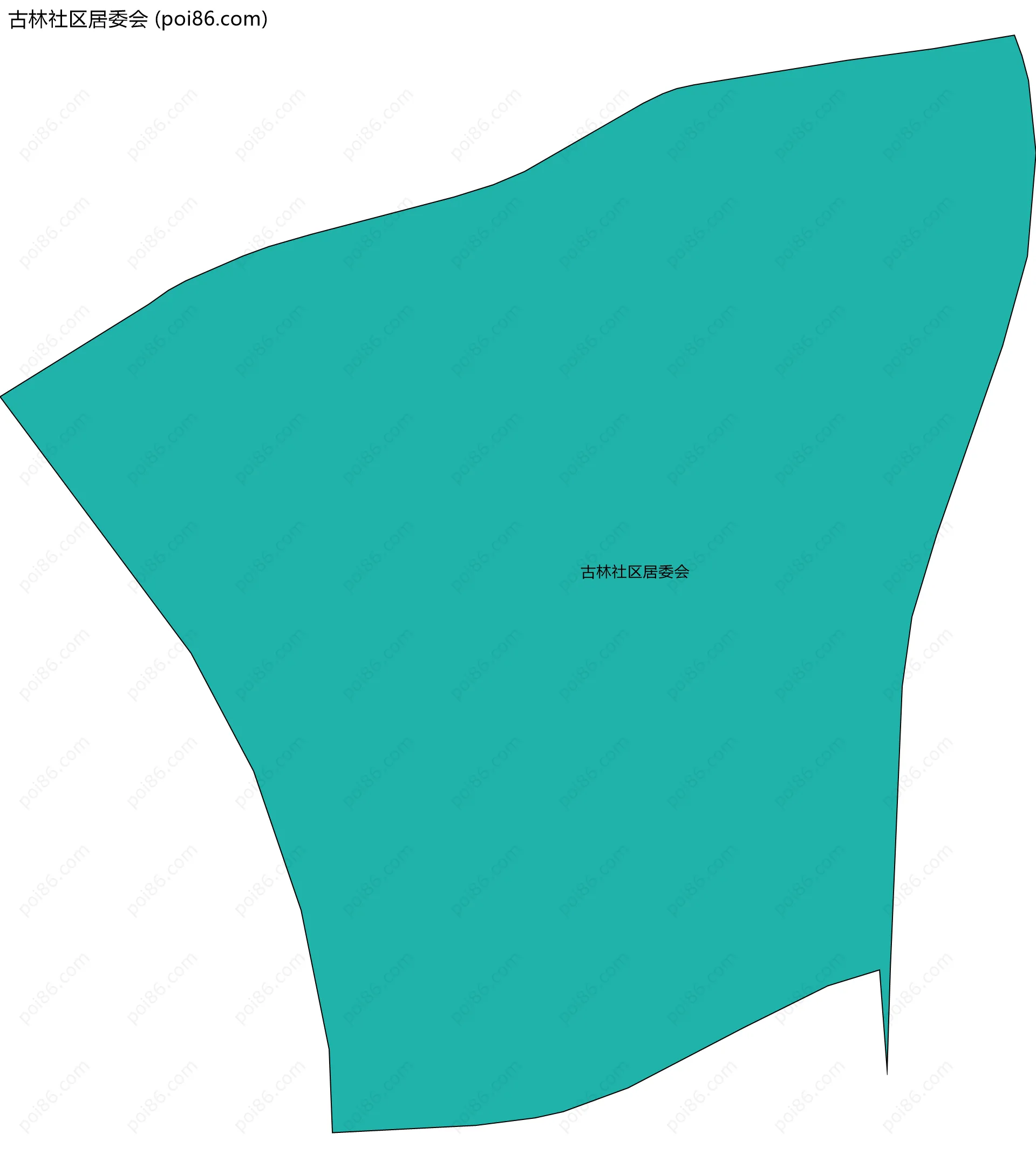 古林社区居委会边界地图