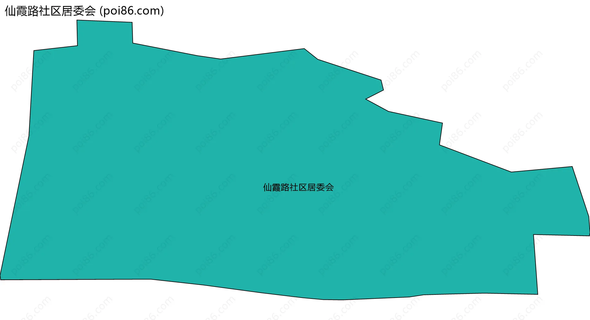 仙霞路社区居委会边界地图