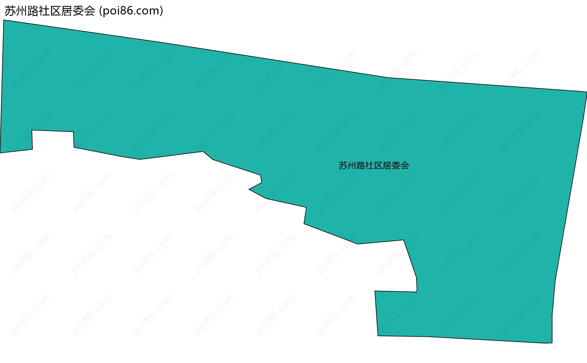 苏州路社区居委会边界地图