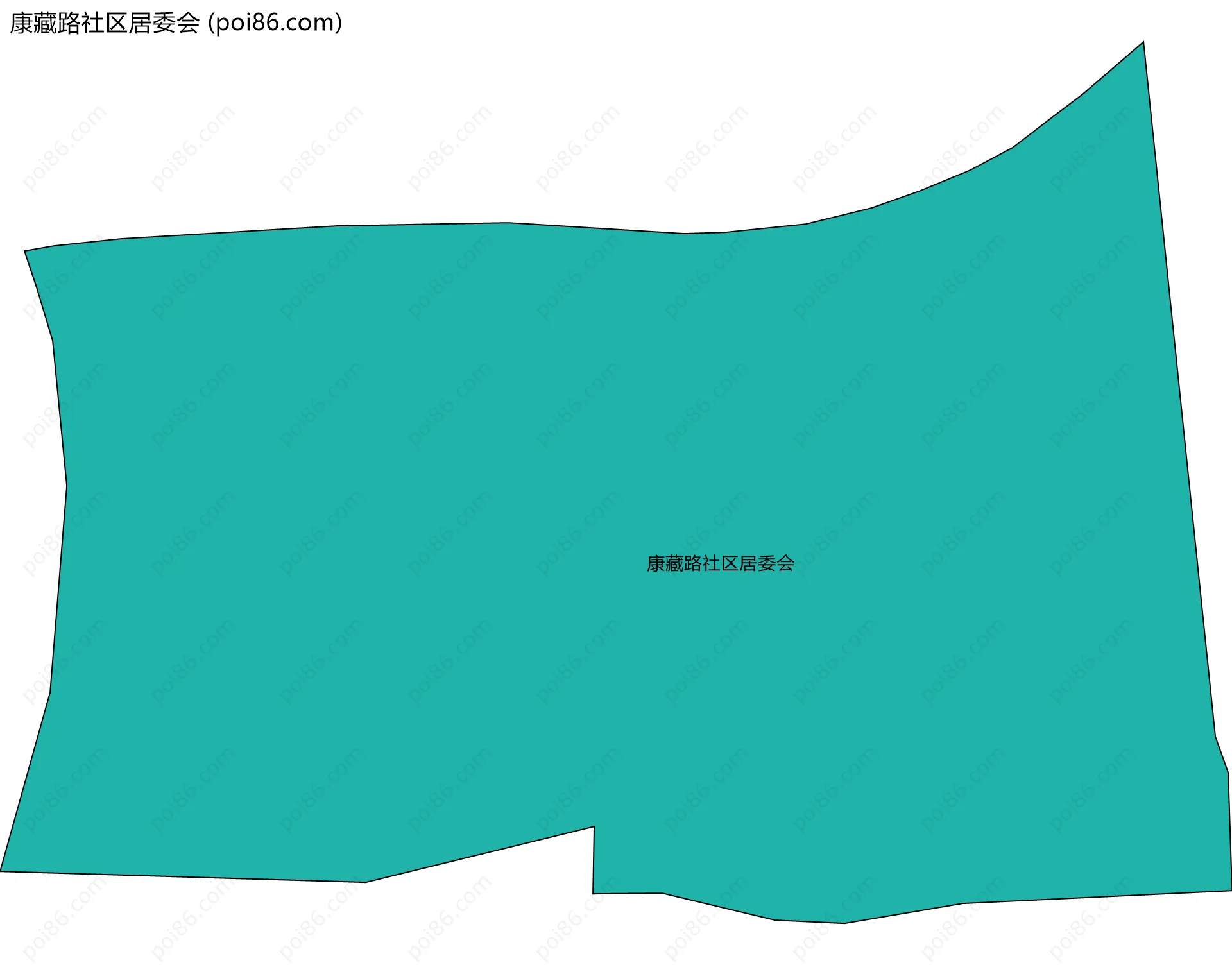 康藏路社区居委会边界地图