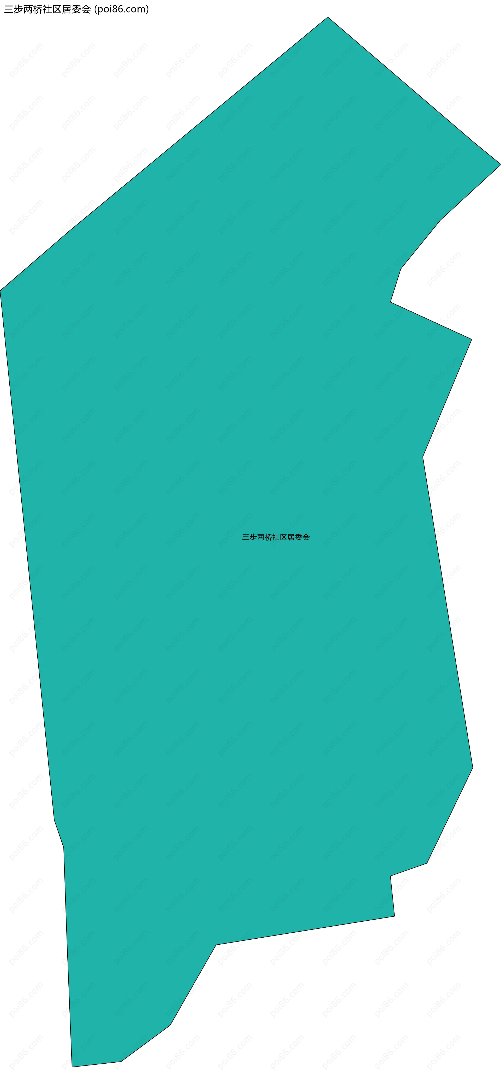 三步两桥社区居委会边界地图