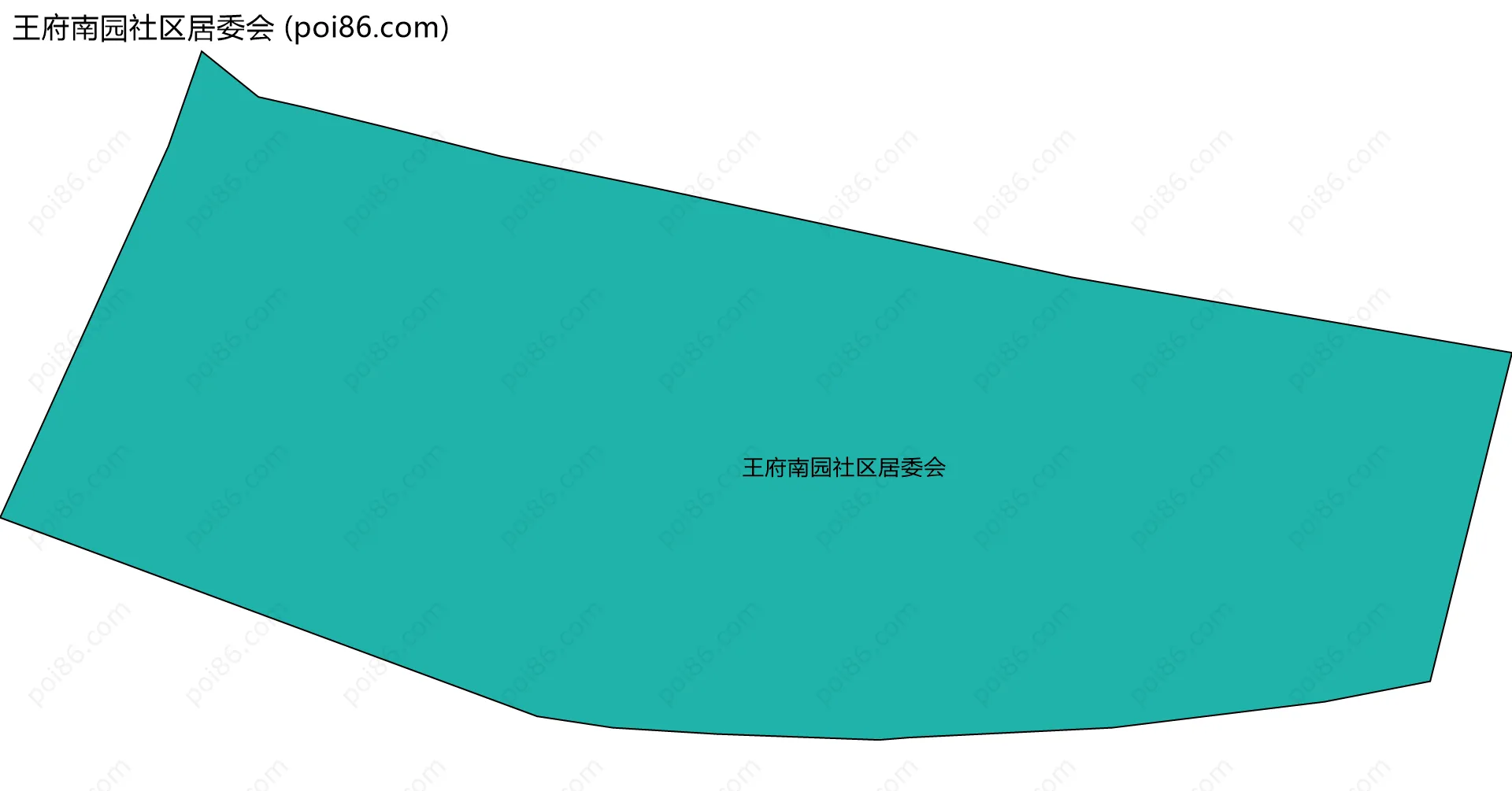 王府南园社区居委会边界地图