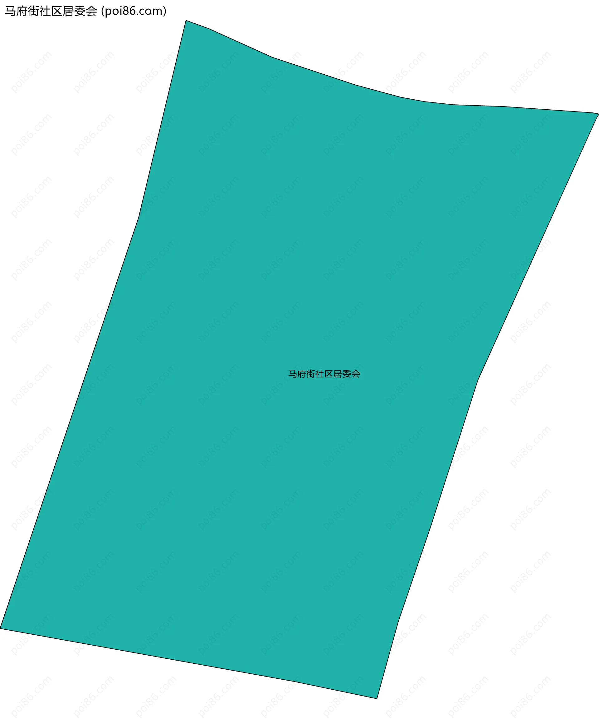 马府街社区居委会边界地图