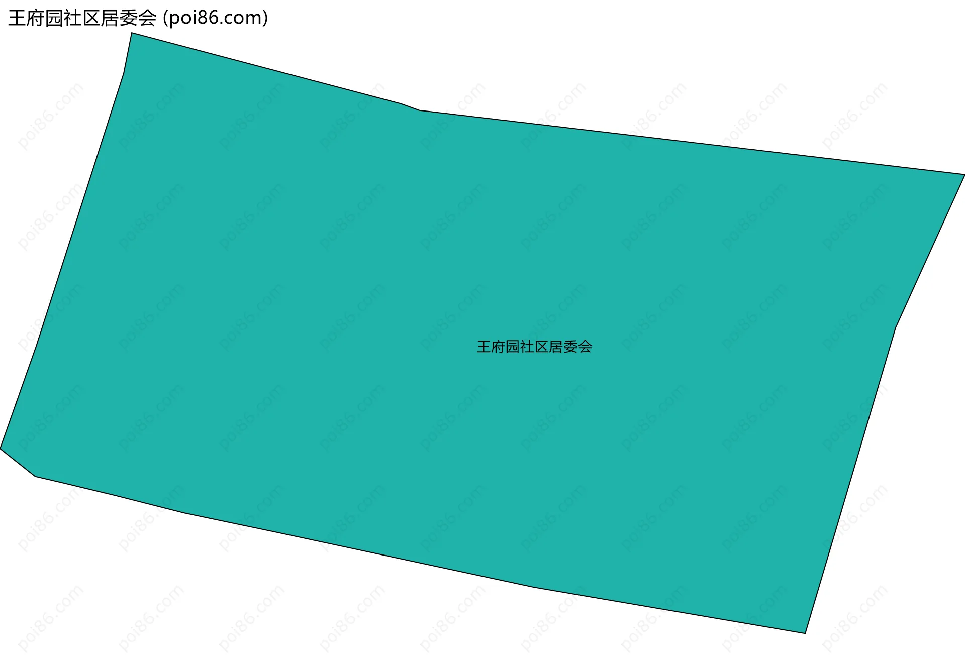 王府园社区居委会边界地图