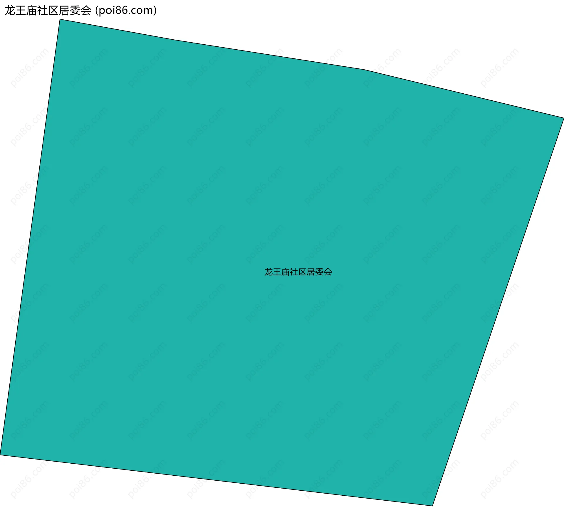 龙王庙社区居委会边界地图