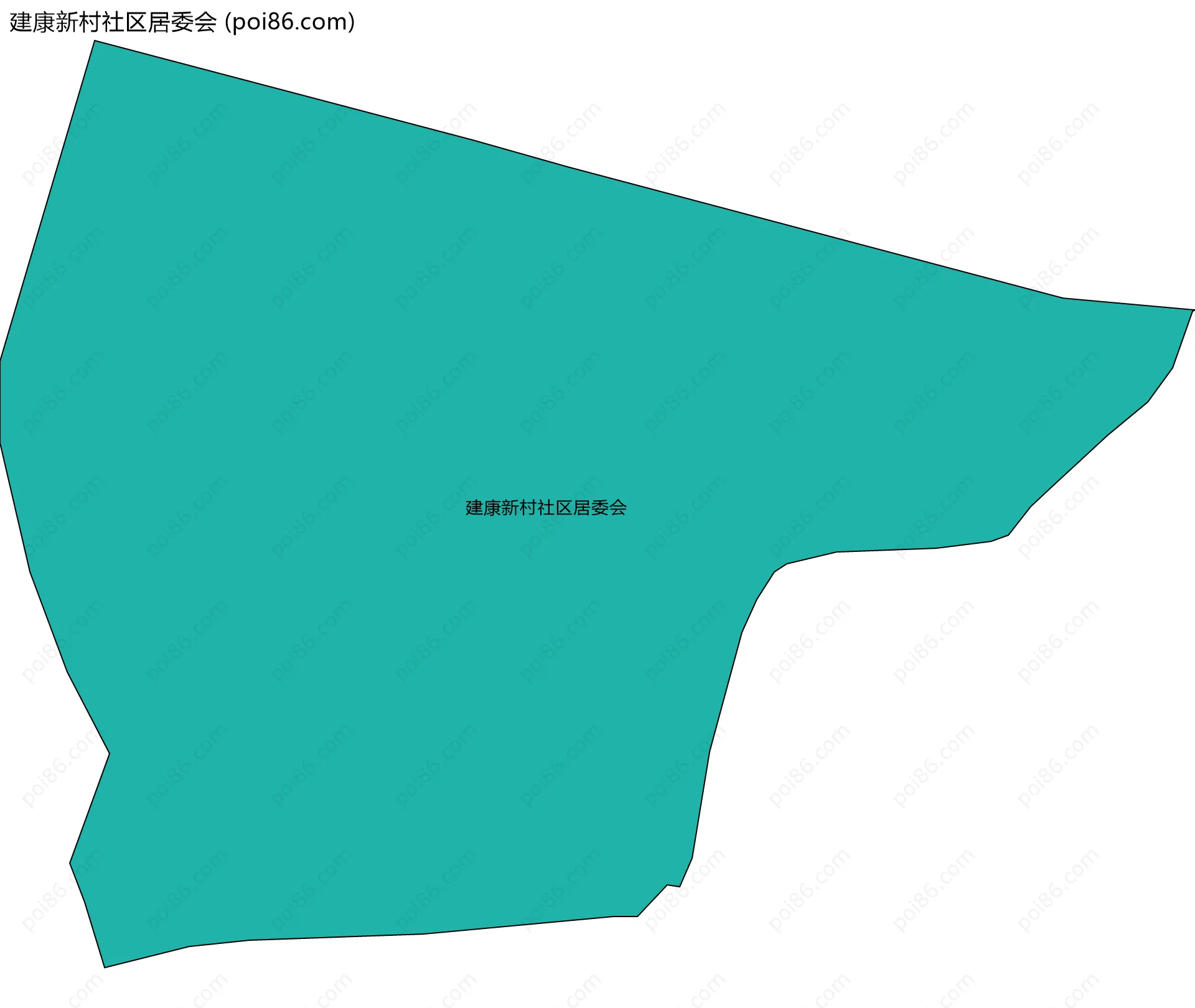 建康新村社区居委会边界地图