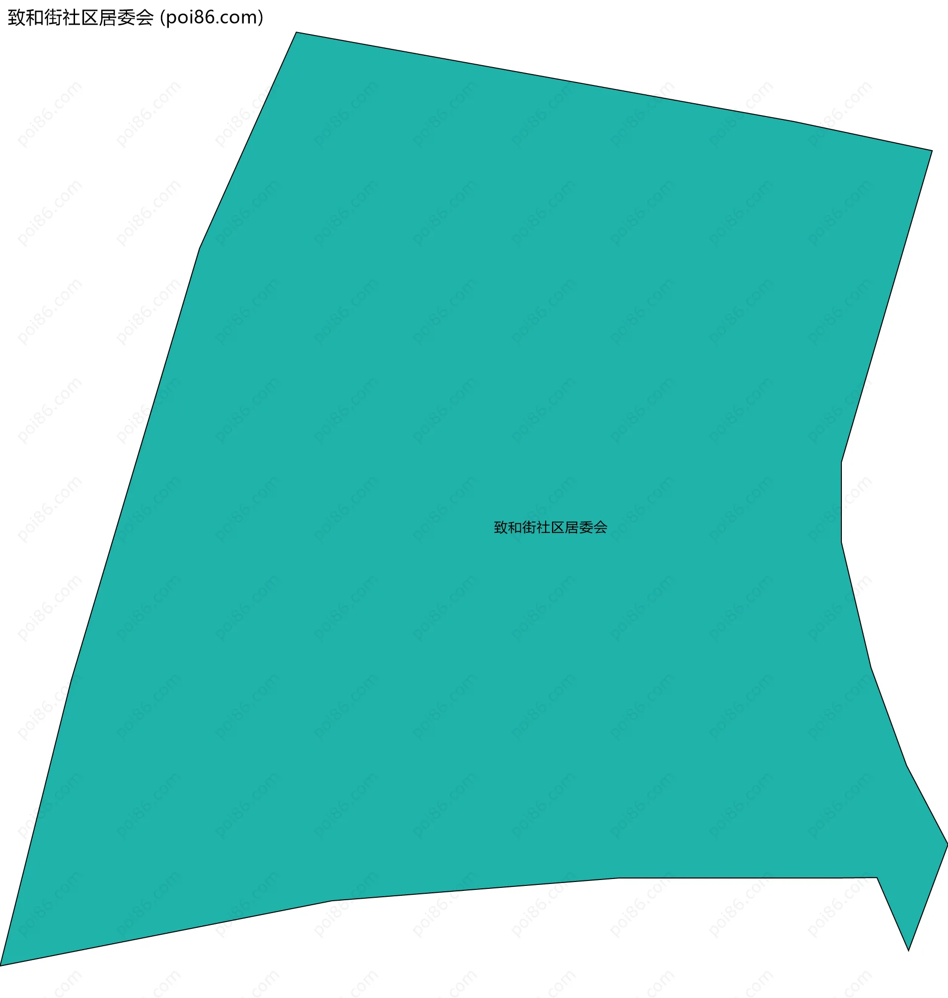 致和街社区居委会边界地图