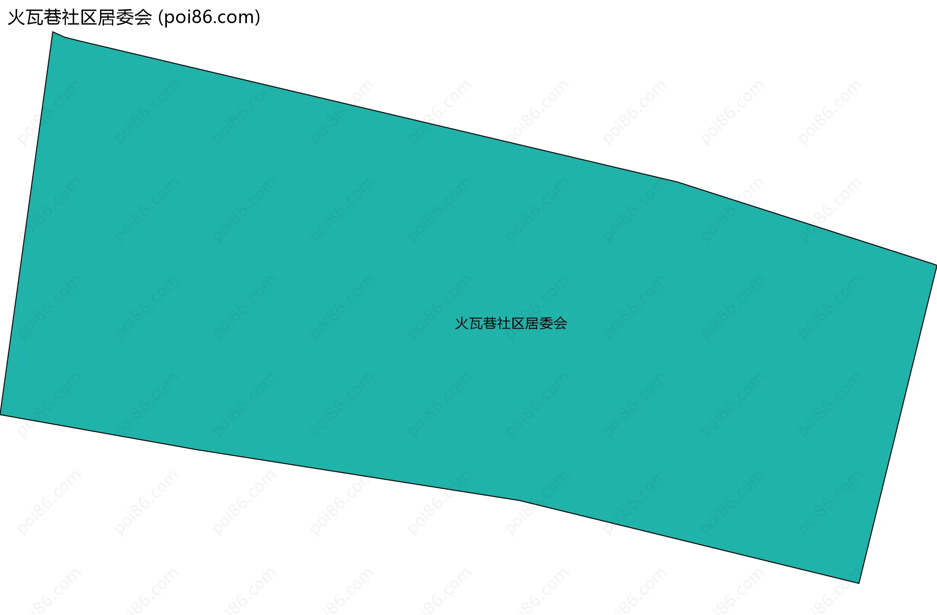 火瓦巷社区居委会边界地图