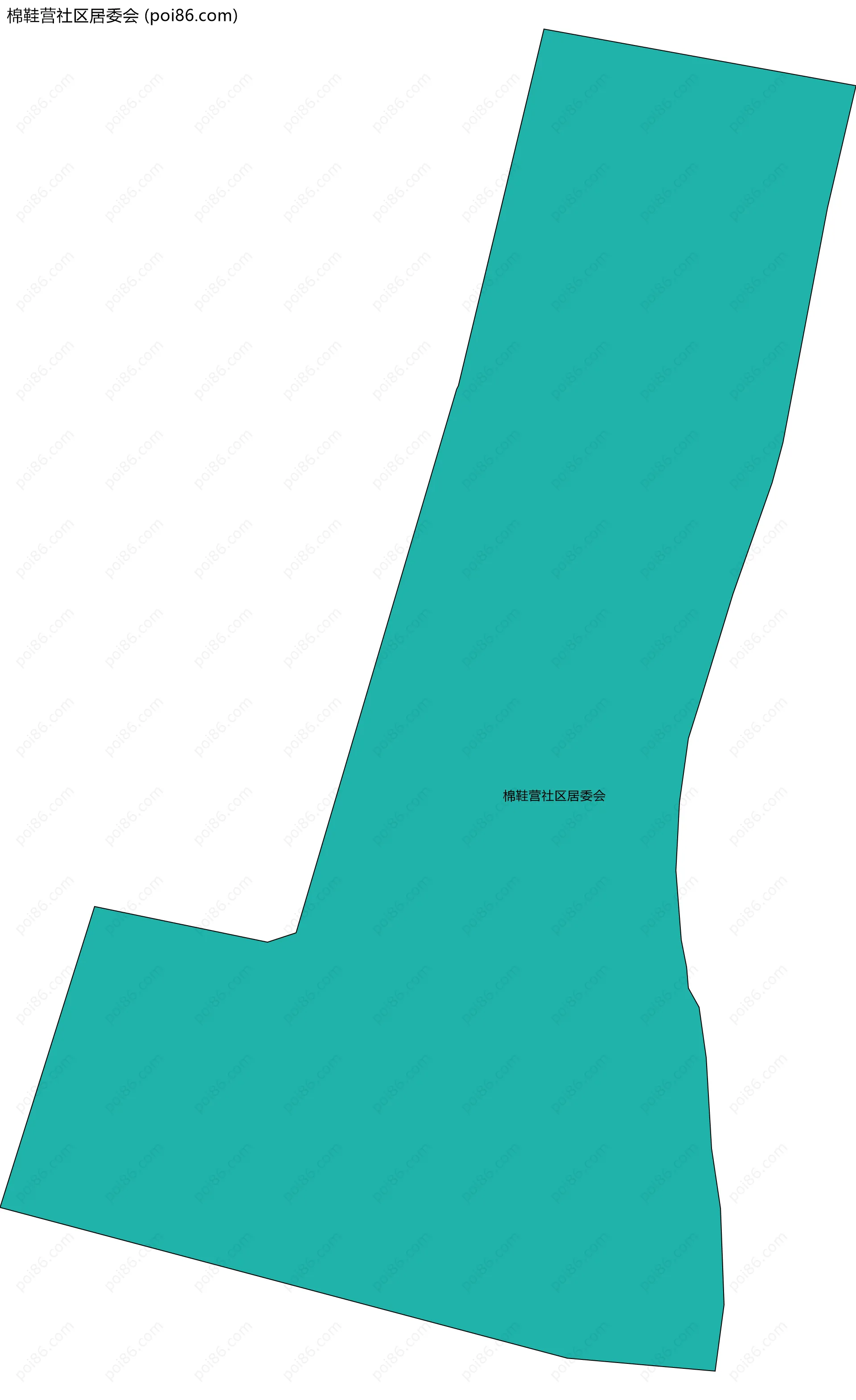 棉鞋营社区居委会边界地图