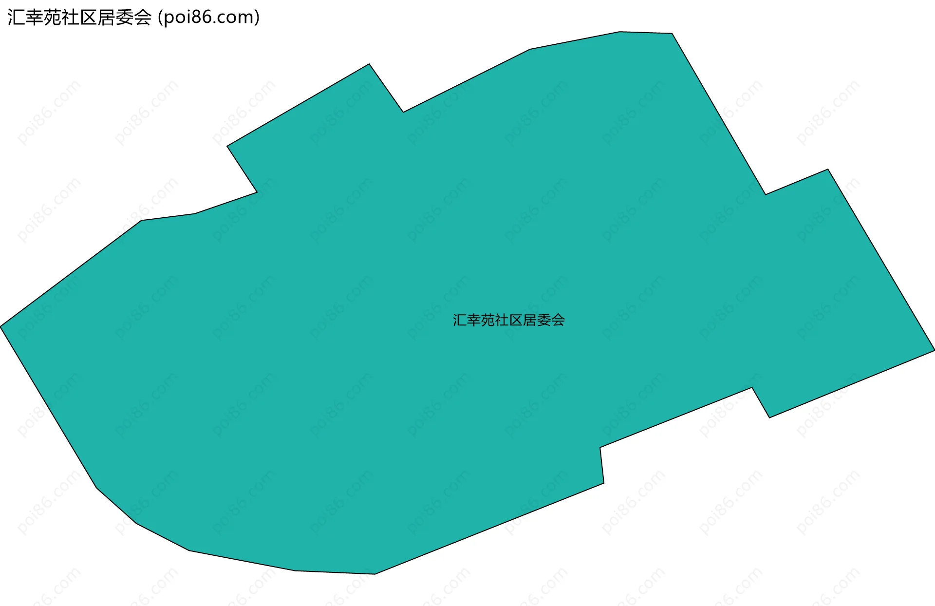汇幸苑社区居委会边界地图