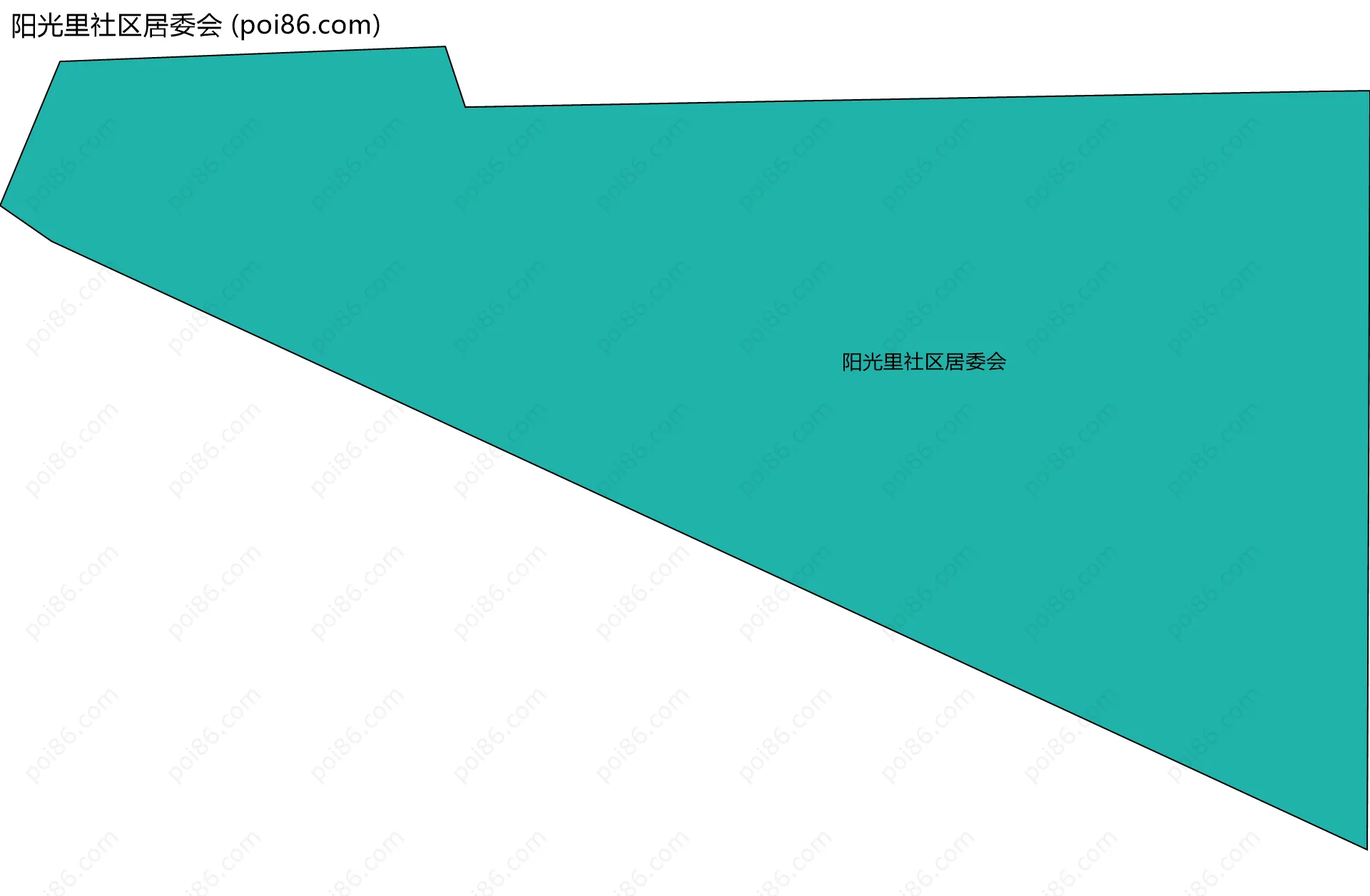 阳光里社区居委会边界地图