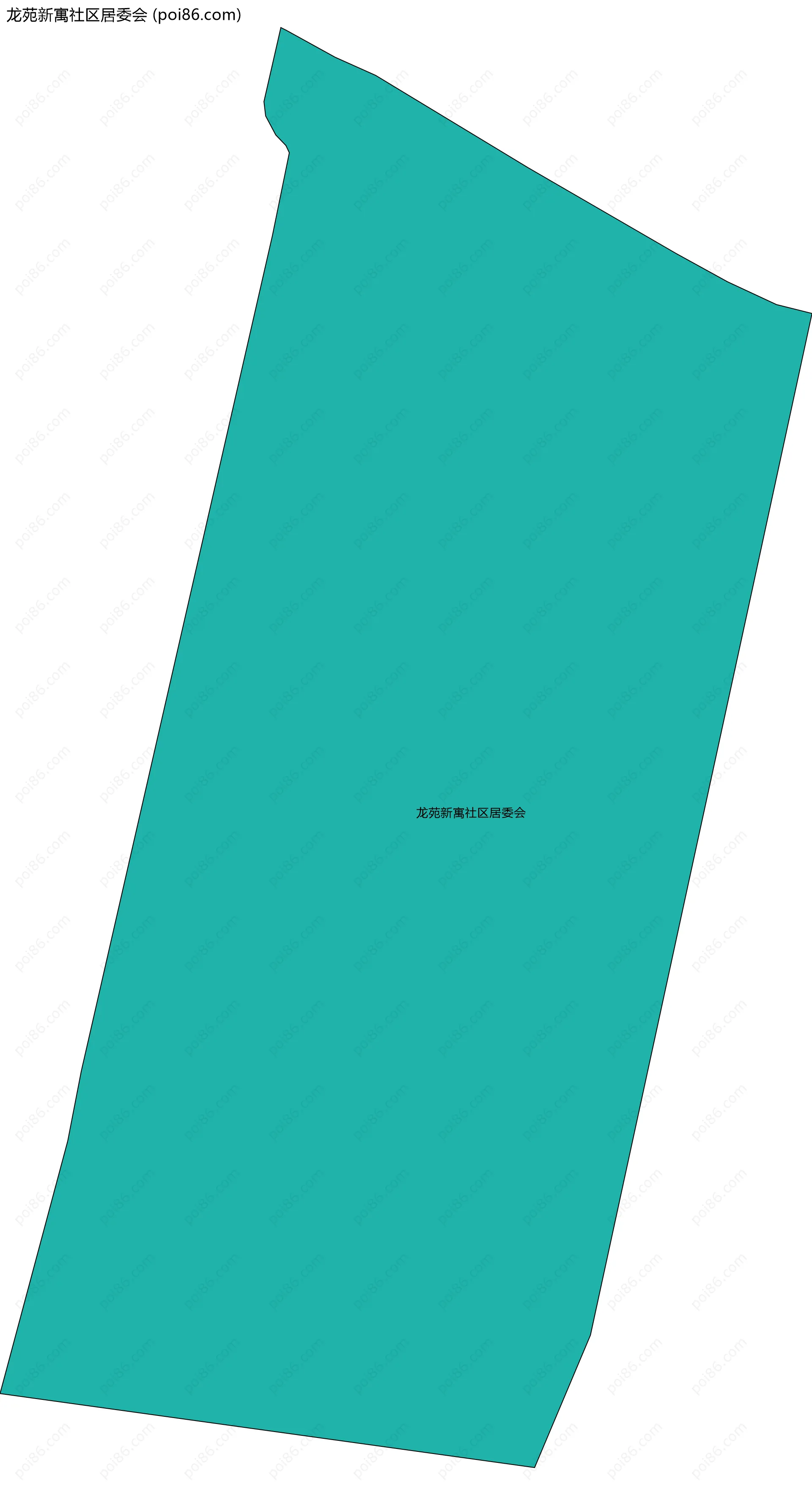 龙苑新寓社区居委会边界地图