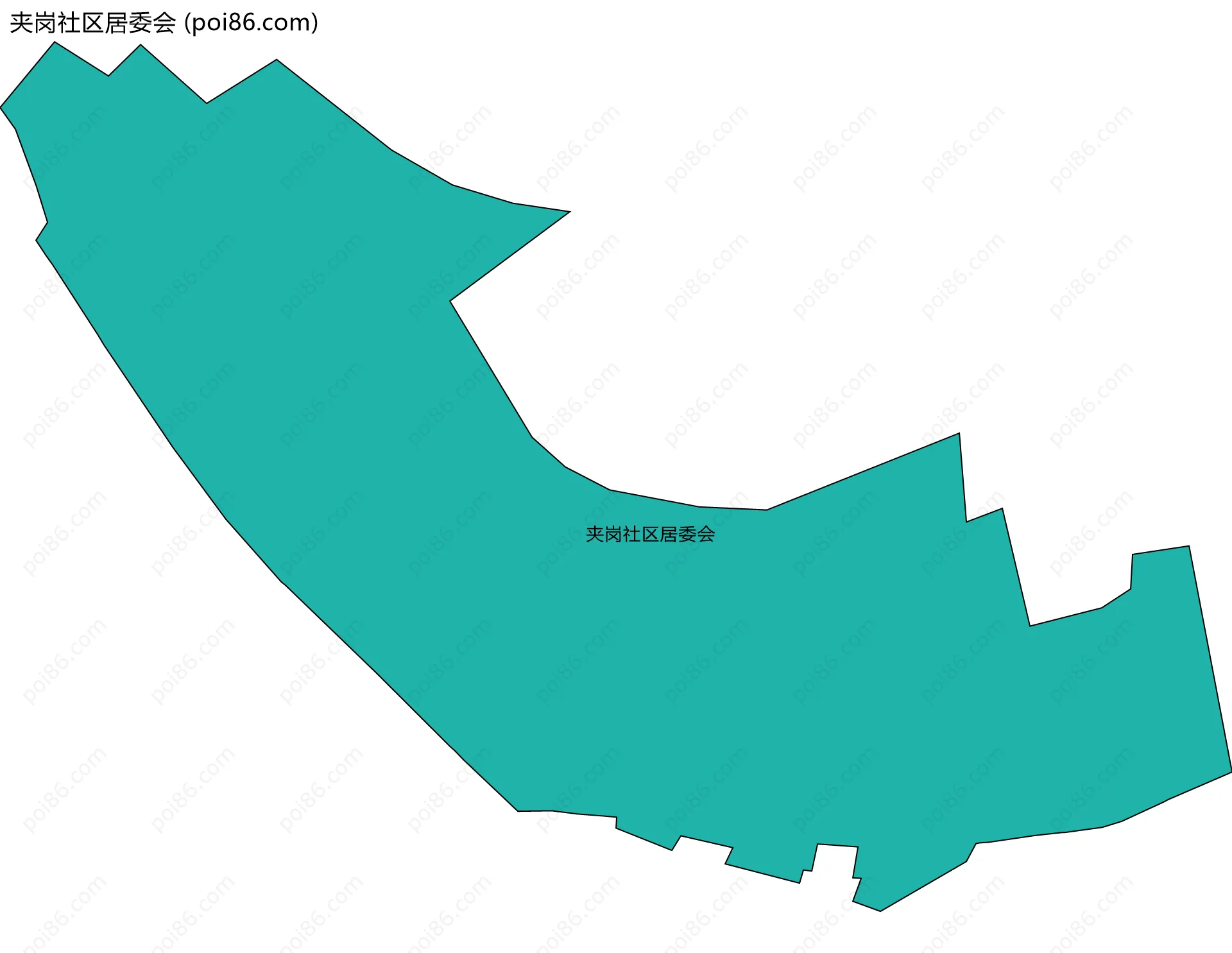 夹岗社区居委会边界地图