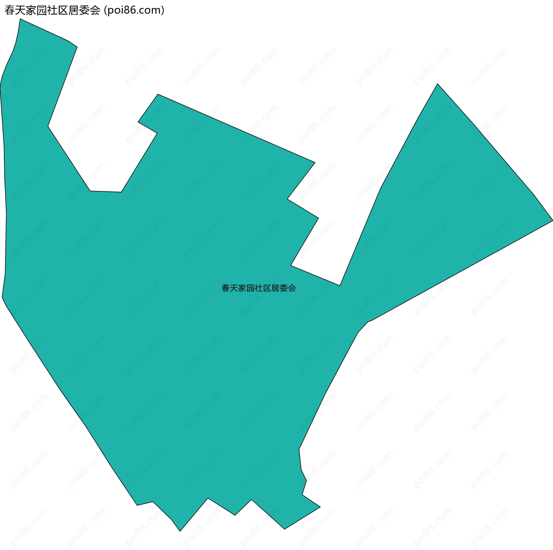 春天家园社区居委会边界地图