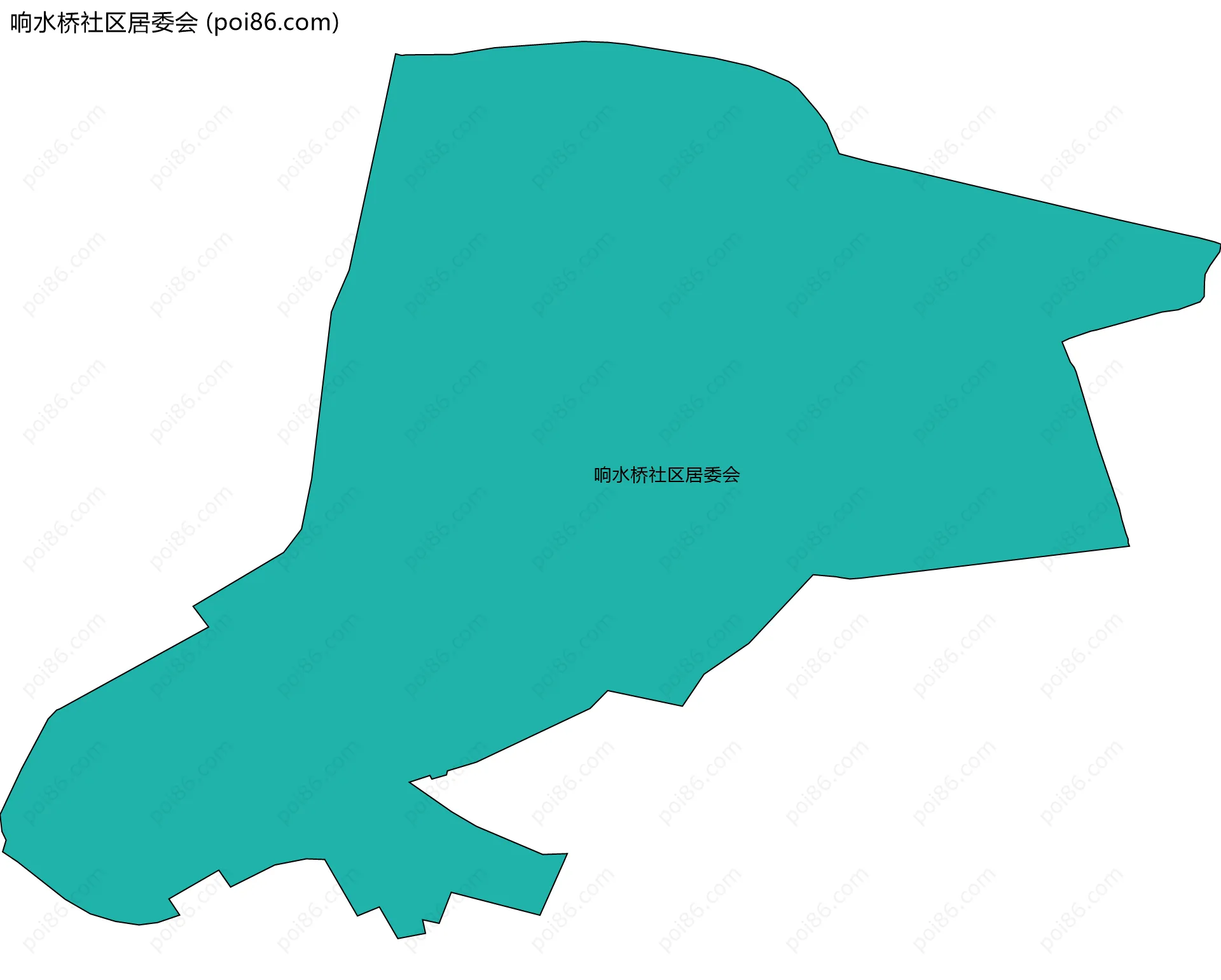 响水桥社区居委会边界地图