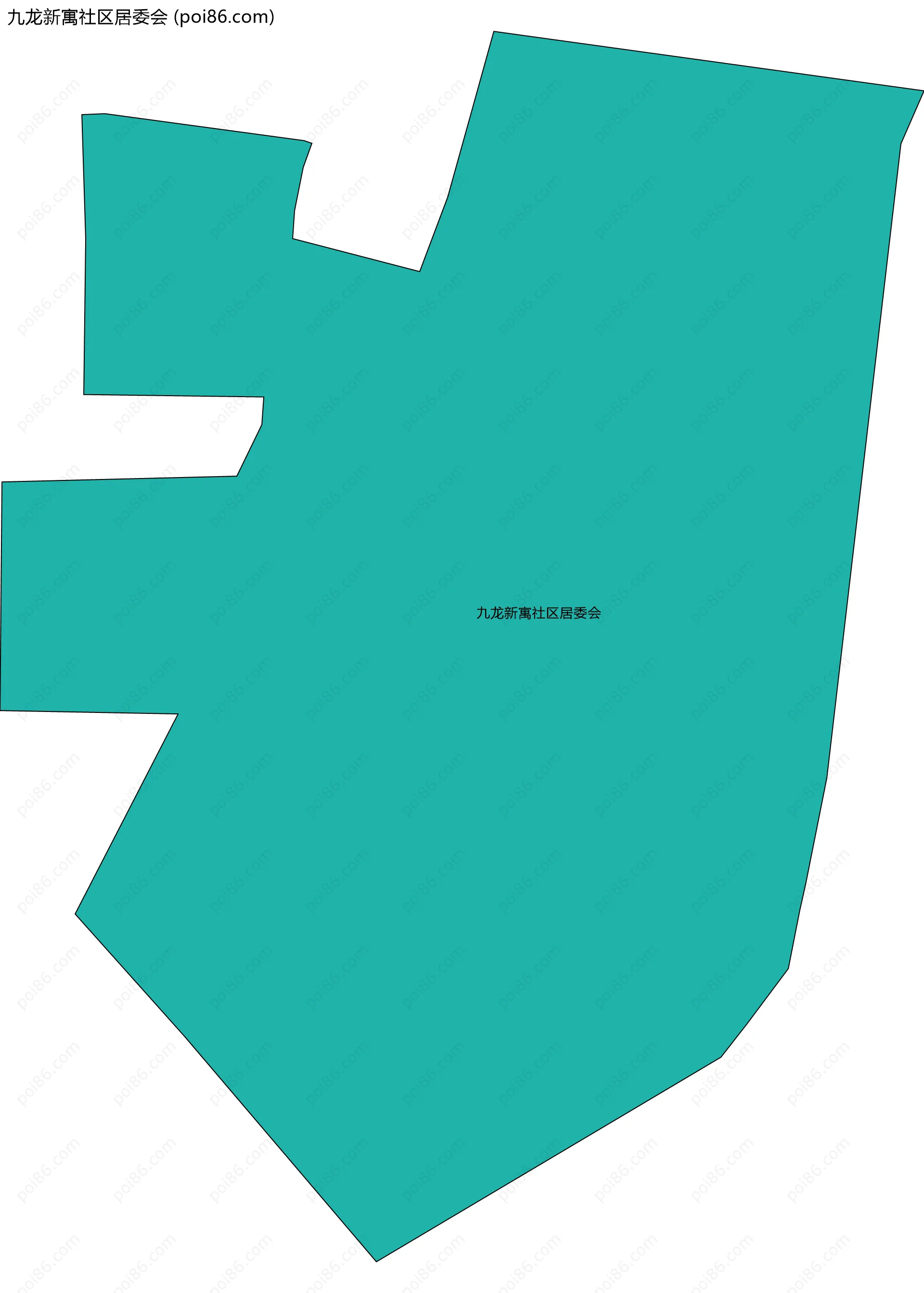 九龙新寓社区居委会边界地图