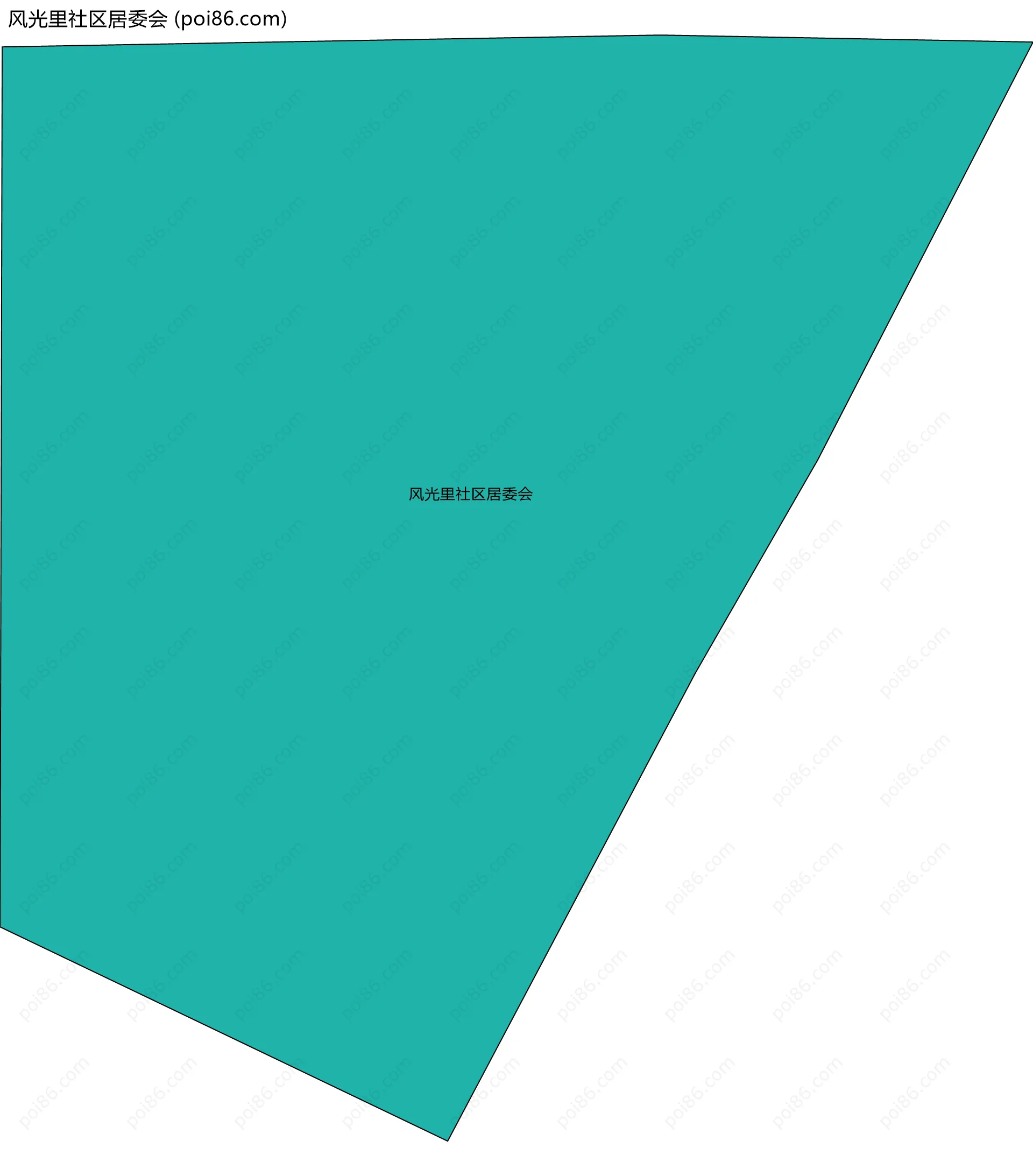 风光里社区居委会边界地图