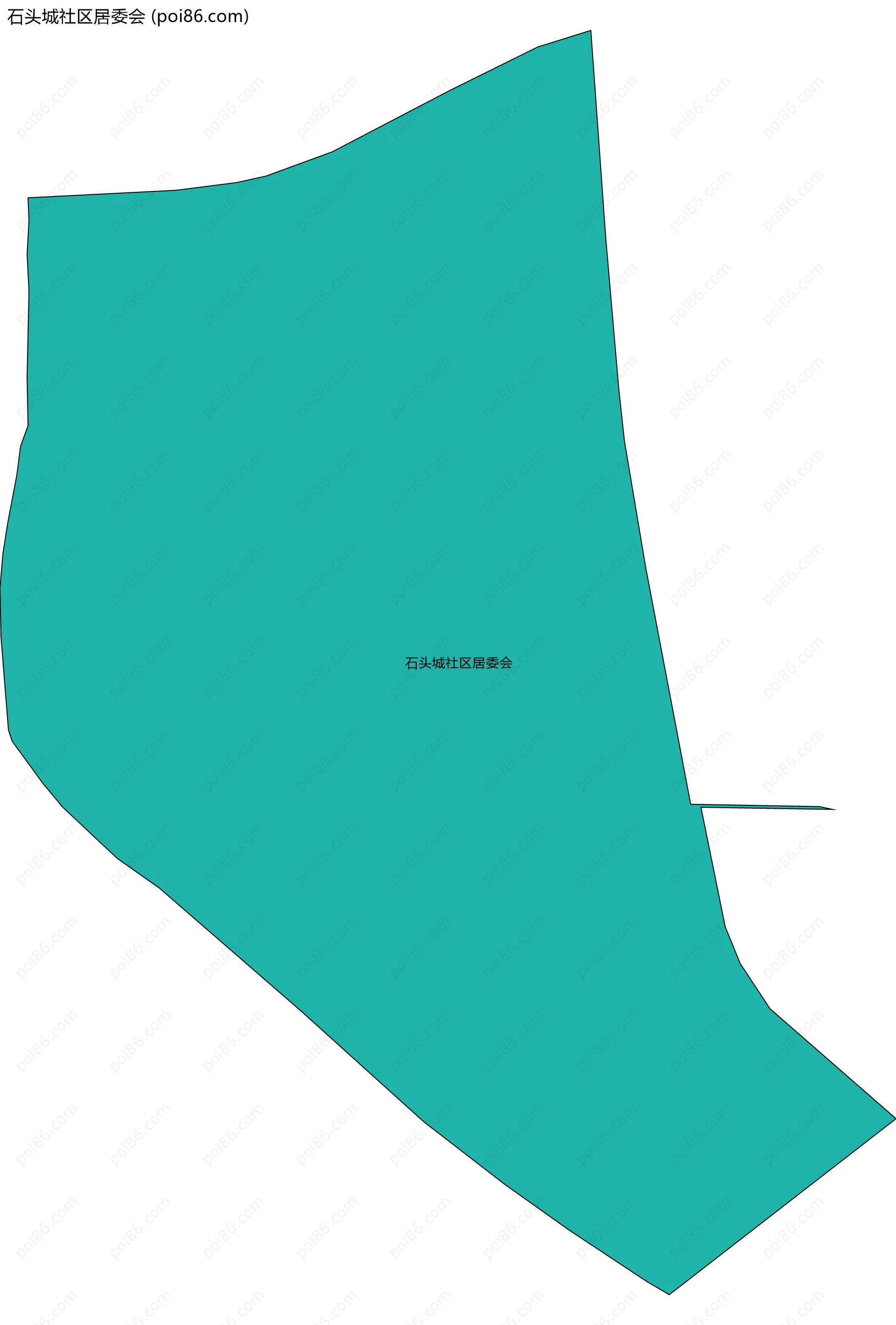 石头城社区居委会边界地图