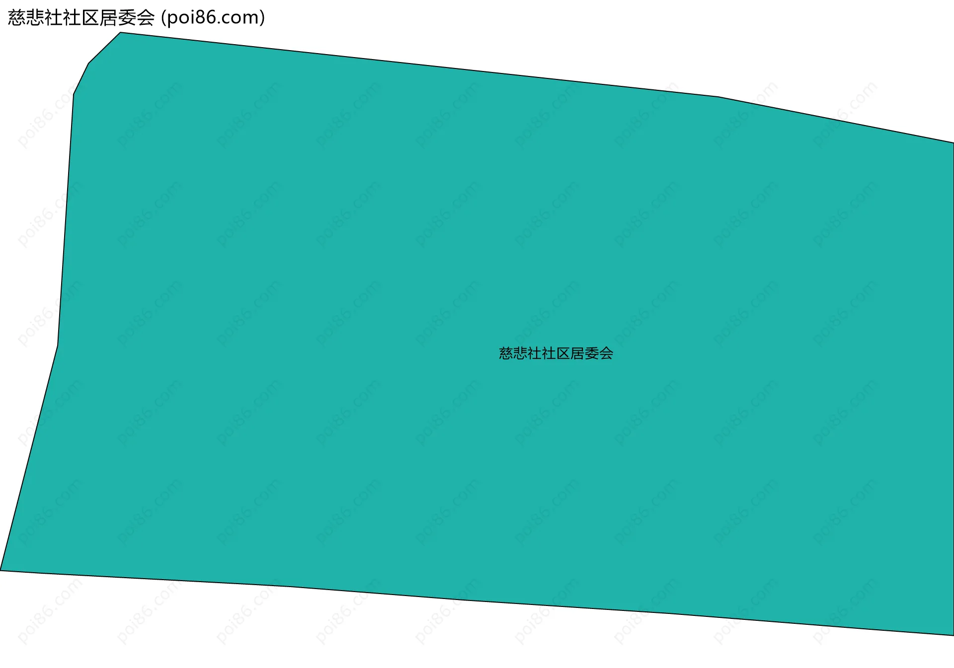 慈悲社社区居委会边界地图