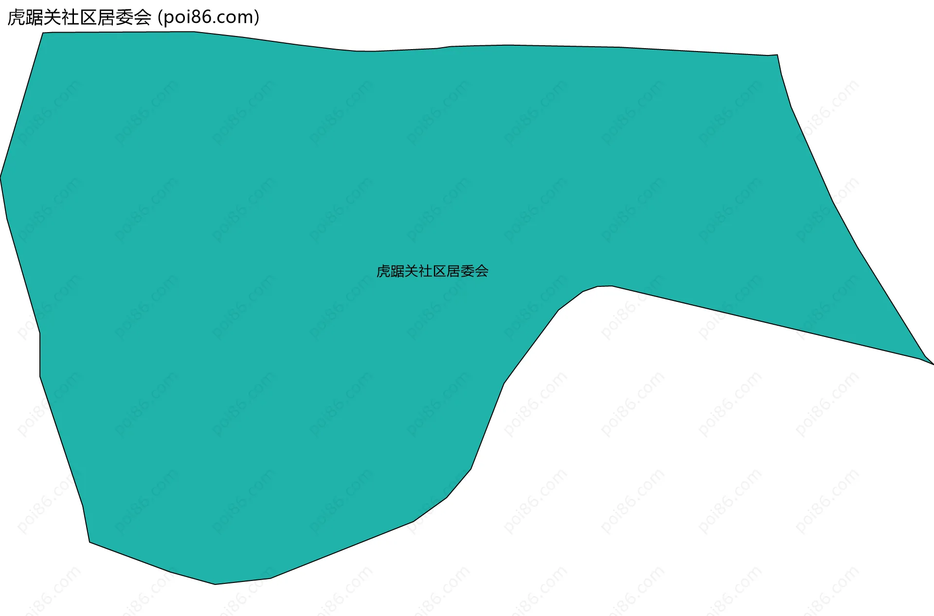 虎踞关社区居委会边界地图