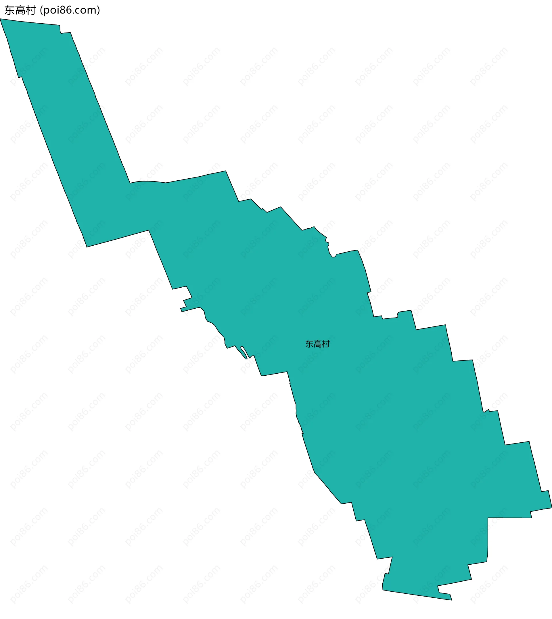 东高村边界地图