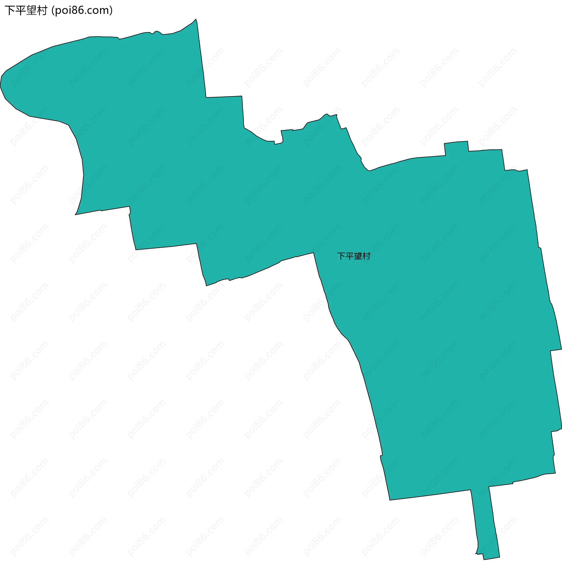 下平望村边界地图
