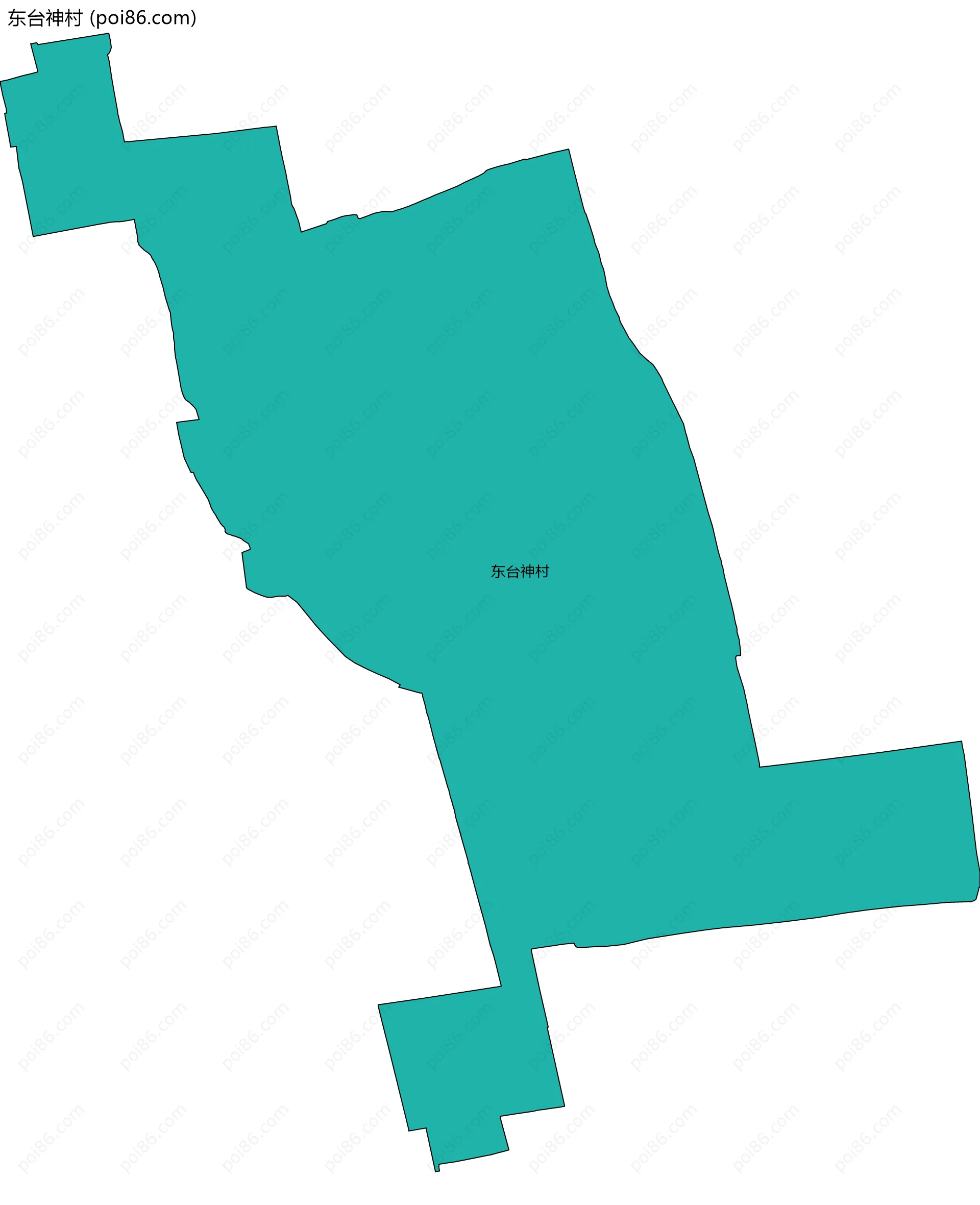 东台神村边界地图