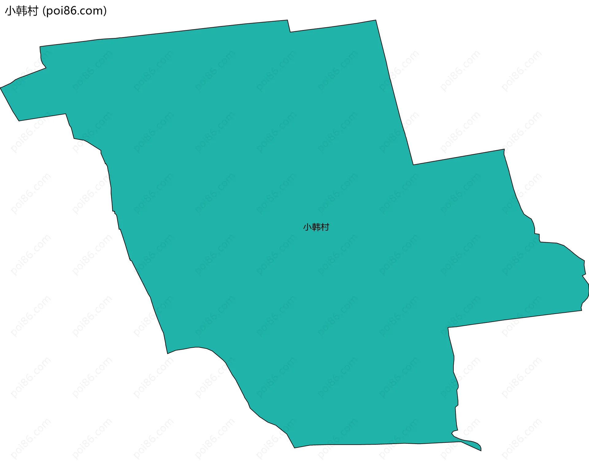 小韩村边界地图