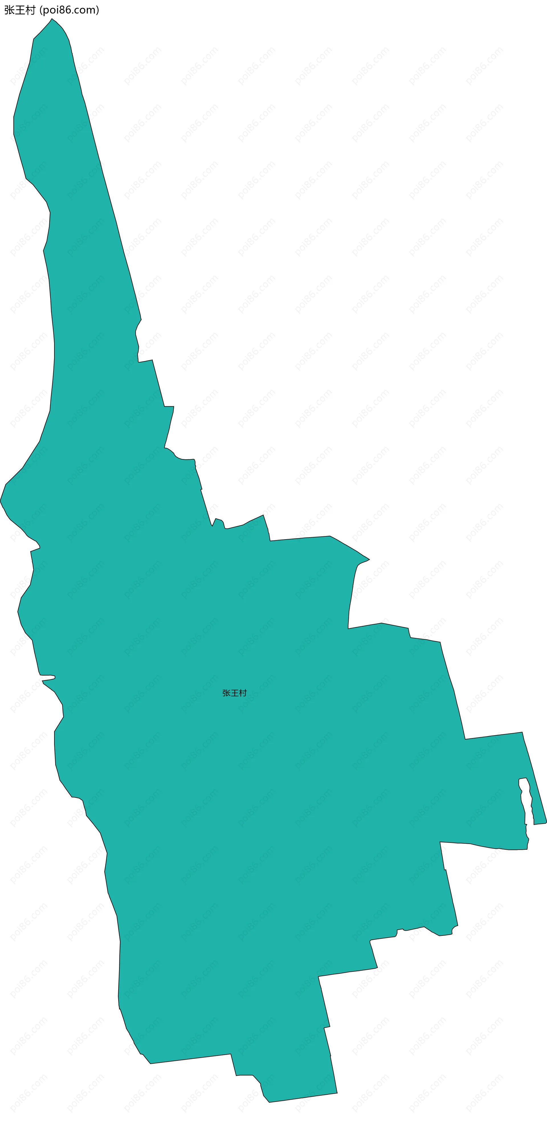 张王村边界地图