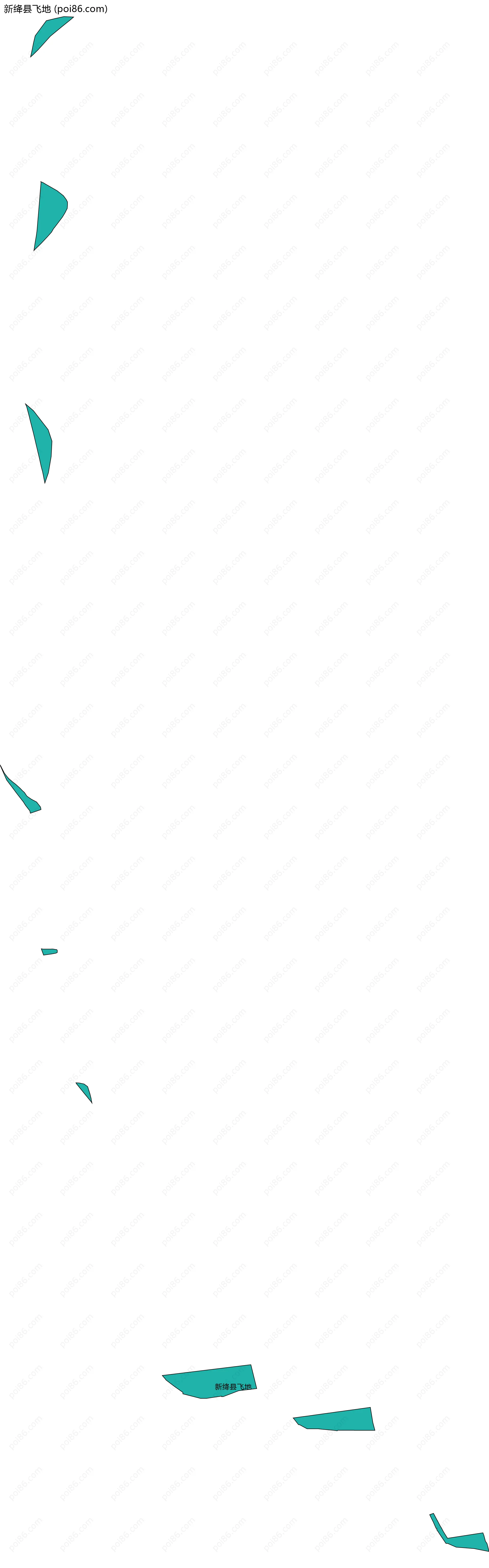 新绛县飞地边界地图