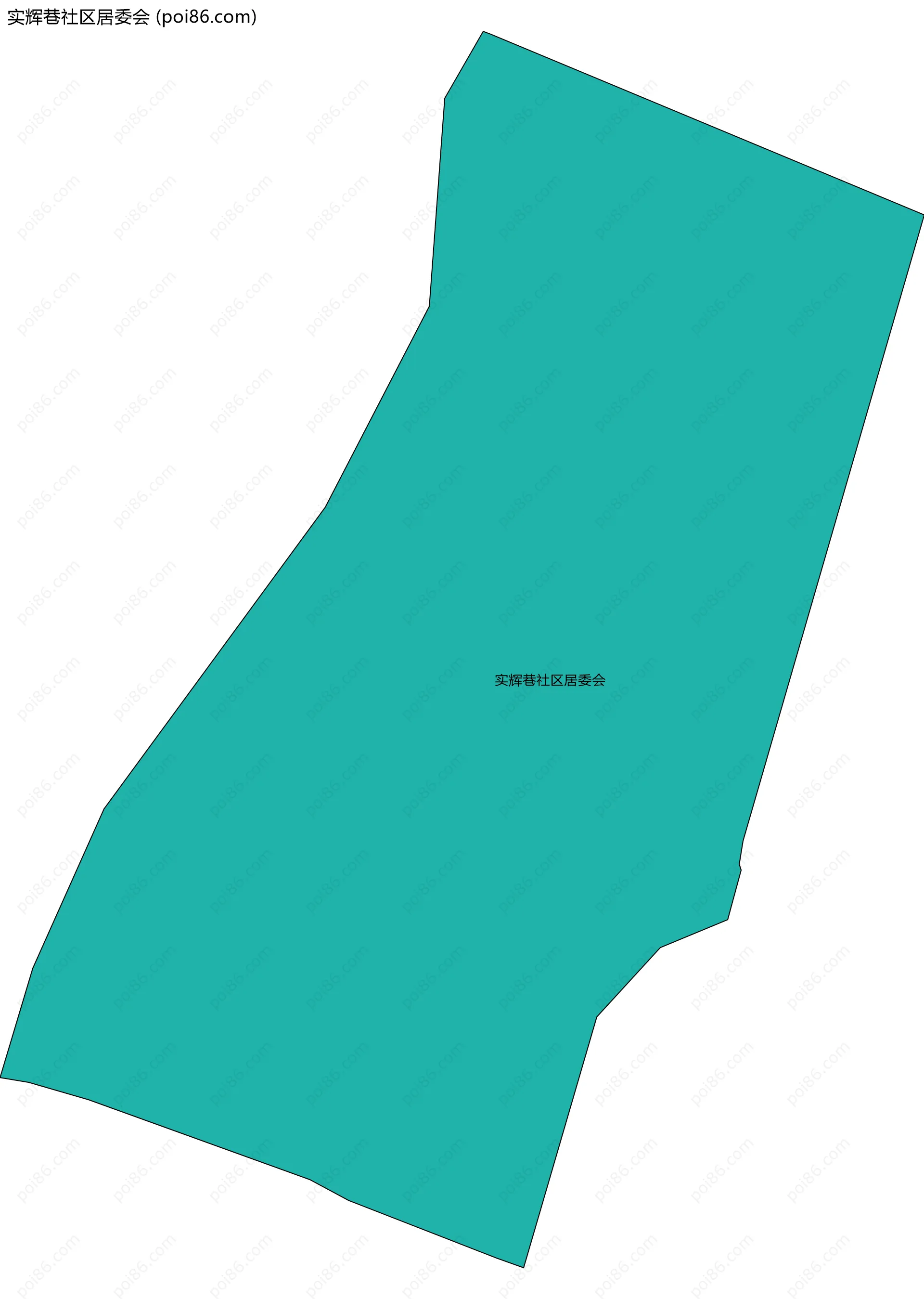 实辉巷社区居委会边界地图