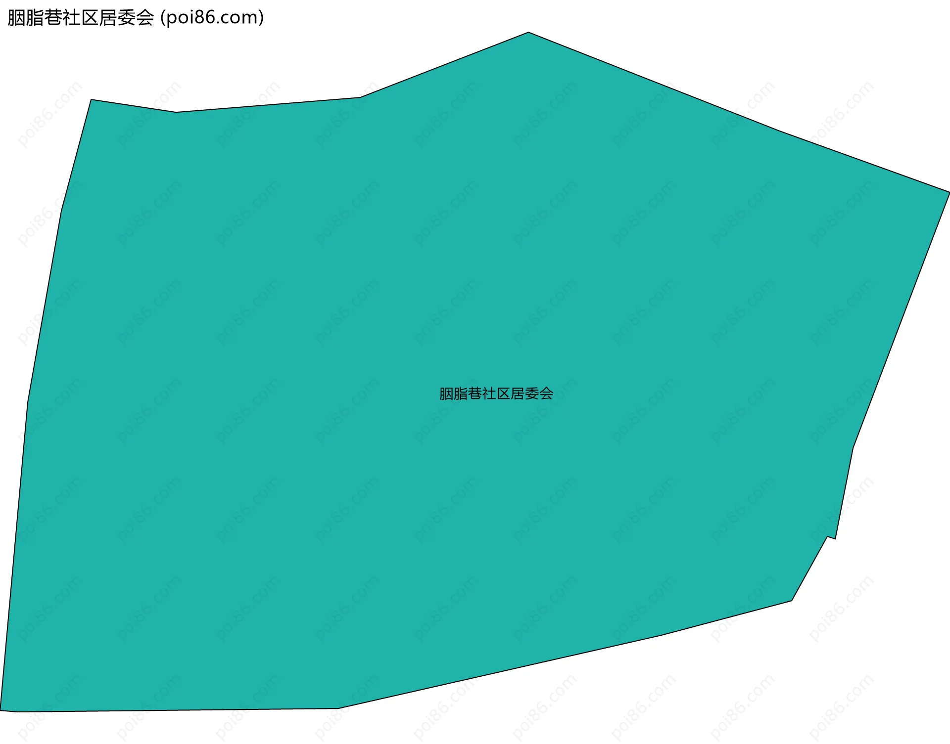 胭脂巷社区居委会边界地图