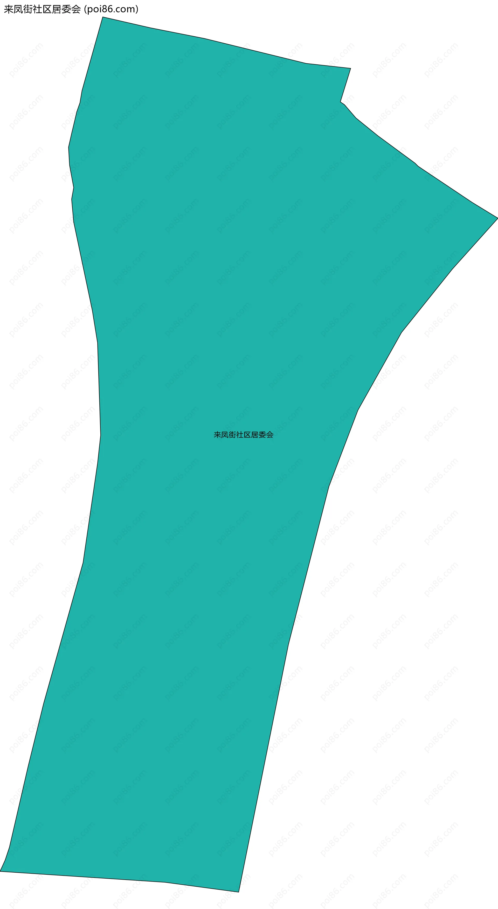 来凤街社区居委会边界地图