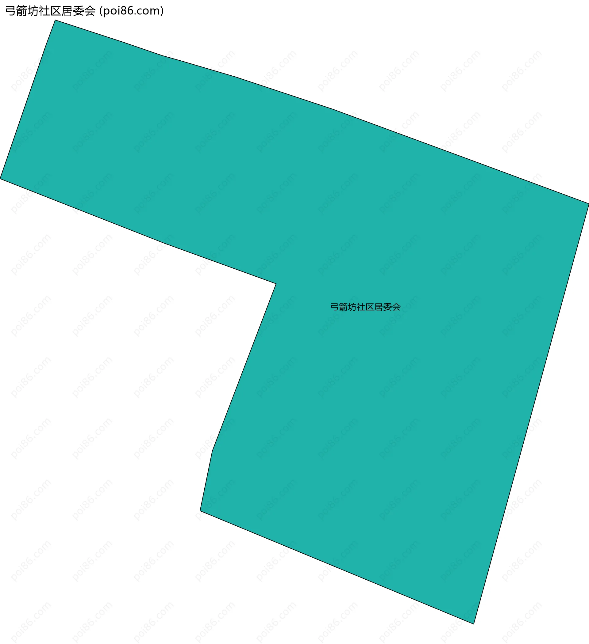 弓箭坊社区居委会边界地图