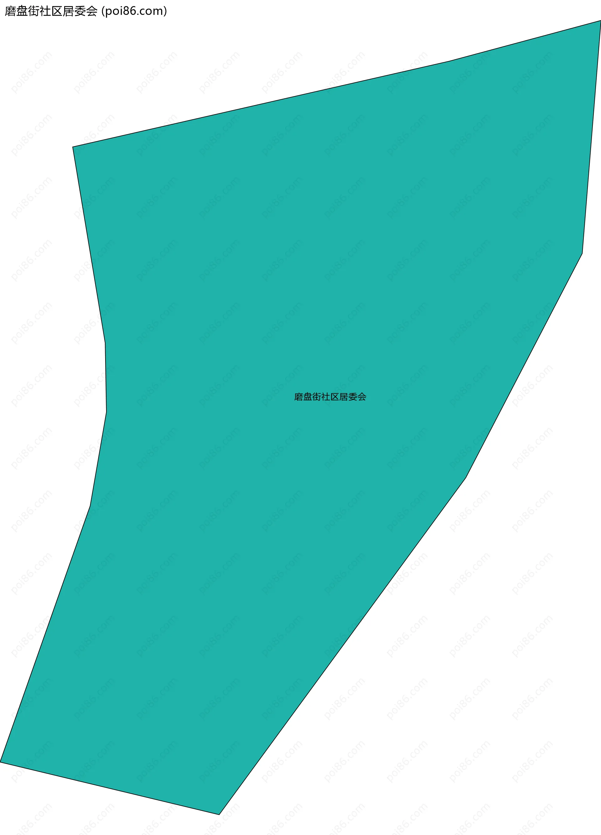 磨盘街社区居委会边界地图