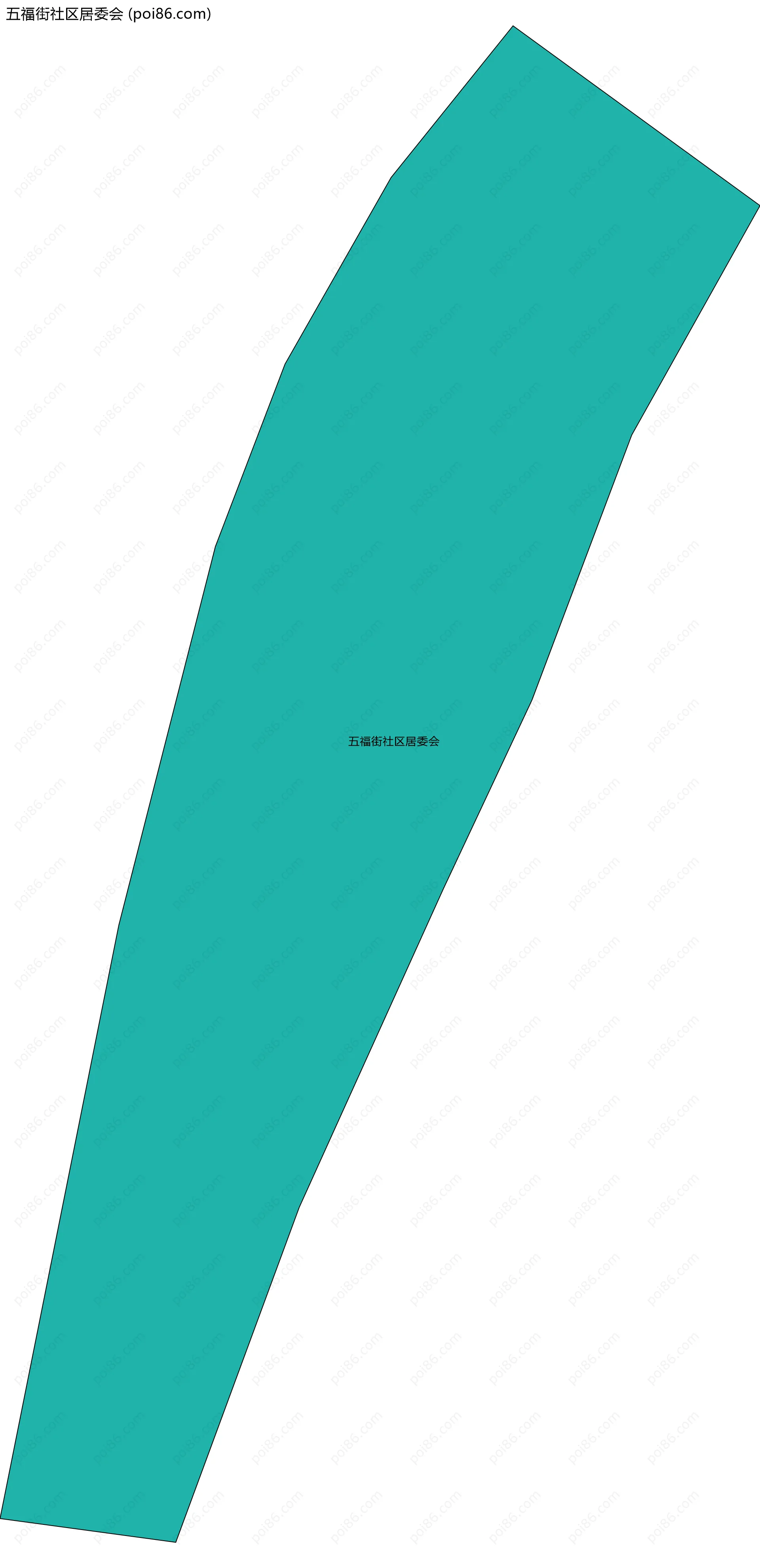 五福街社区居委会边界地图