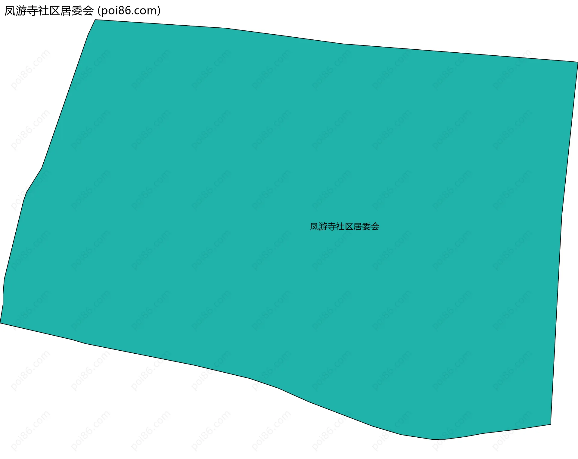 凤游寺社区居委会边界地图