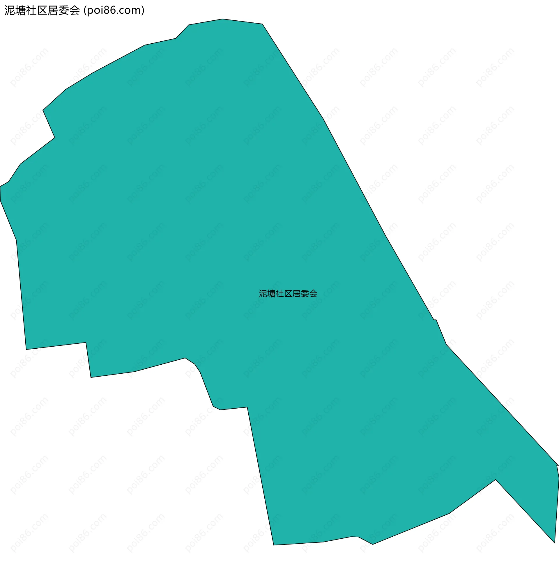泥塘社区居委会边界地图