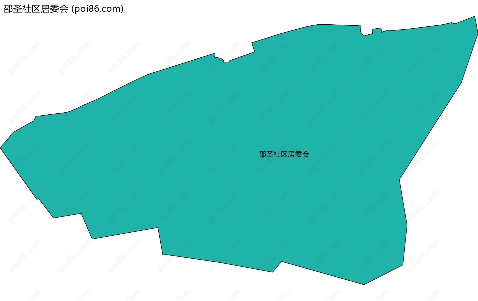 邵圣社区居委会边界地图