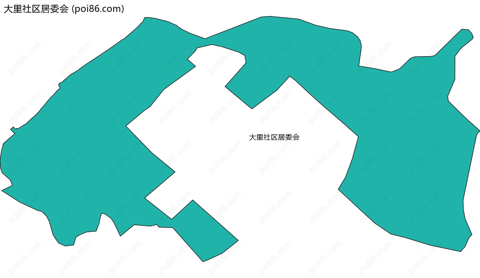大里社区居委会边界地图