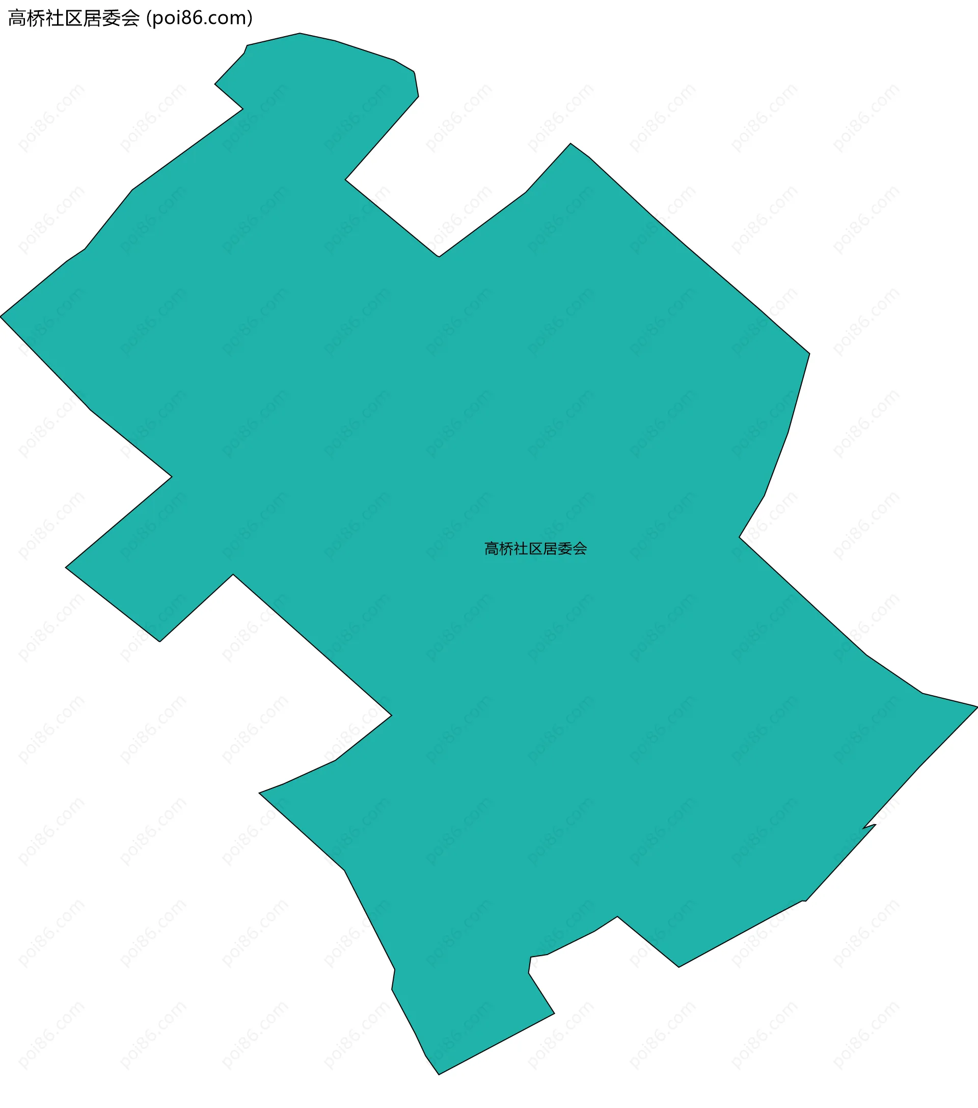 高桥社区居委会边界地图