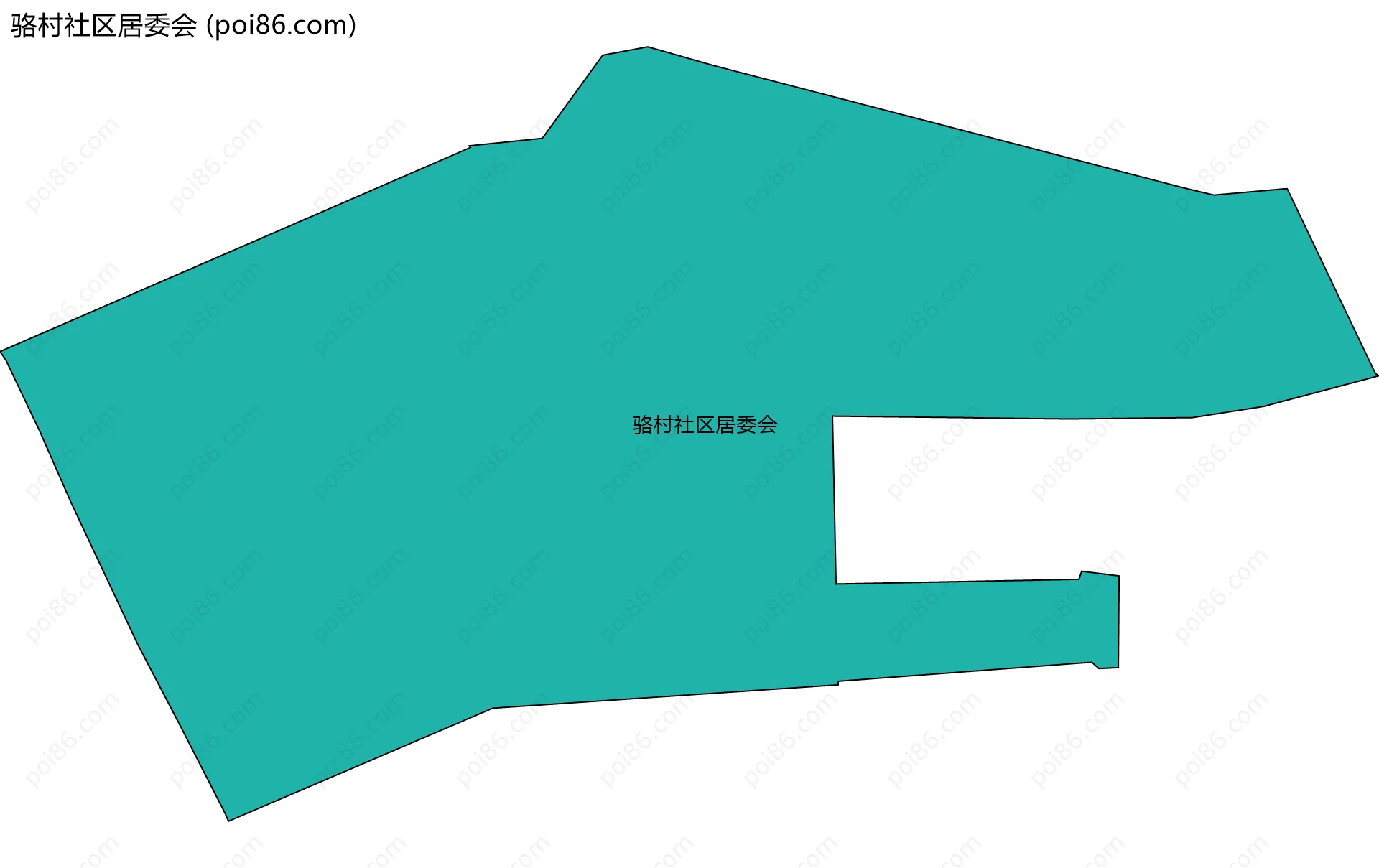 骆村社区居委会边界地图